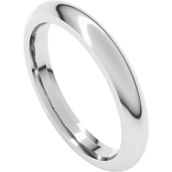 3mm 950  Platinum Comfort Fit Wedding Band