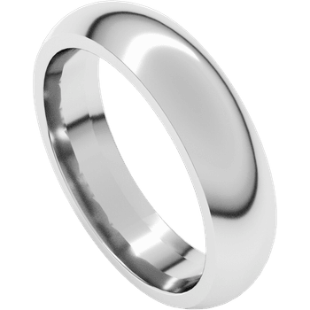 5mm  950 Platinum Comfort Fit Wedding Band