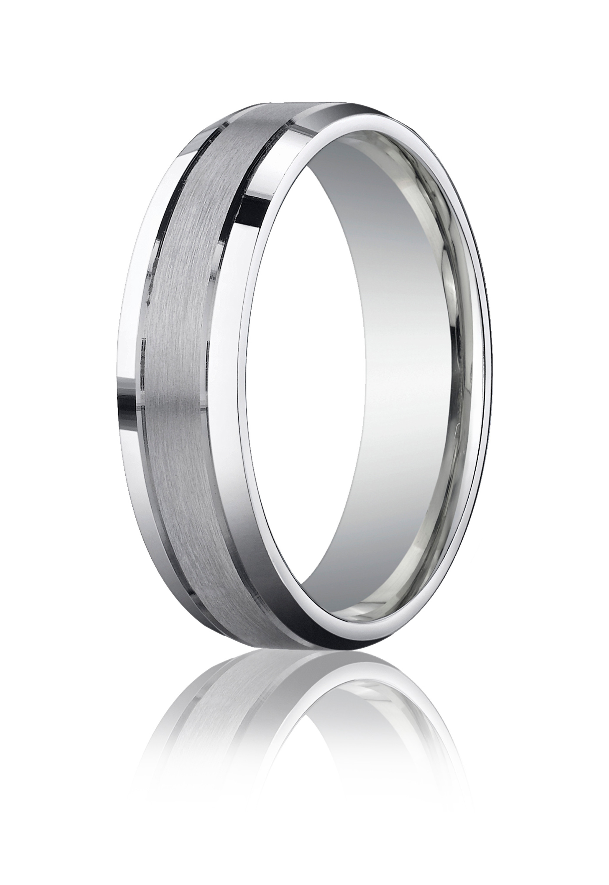 Palladium 6mm Comfort-Fit Satin-Finished High Polished Beveled Edge Carved Design Band Palladium 6mm Comfort-Fit Satin-Finished High Polished Beveled Edge Carved Design Band