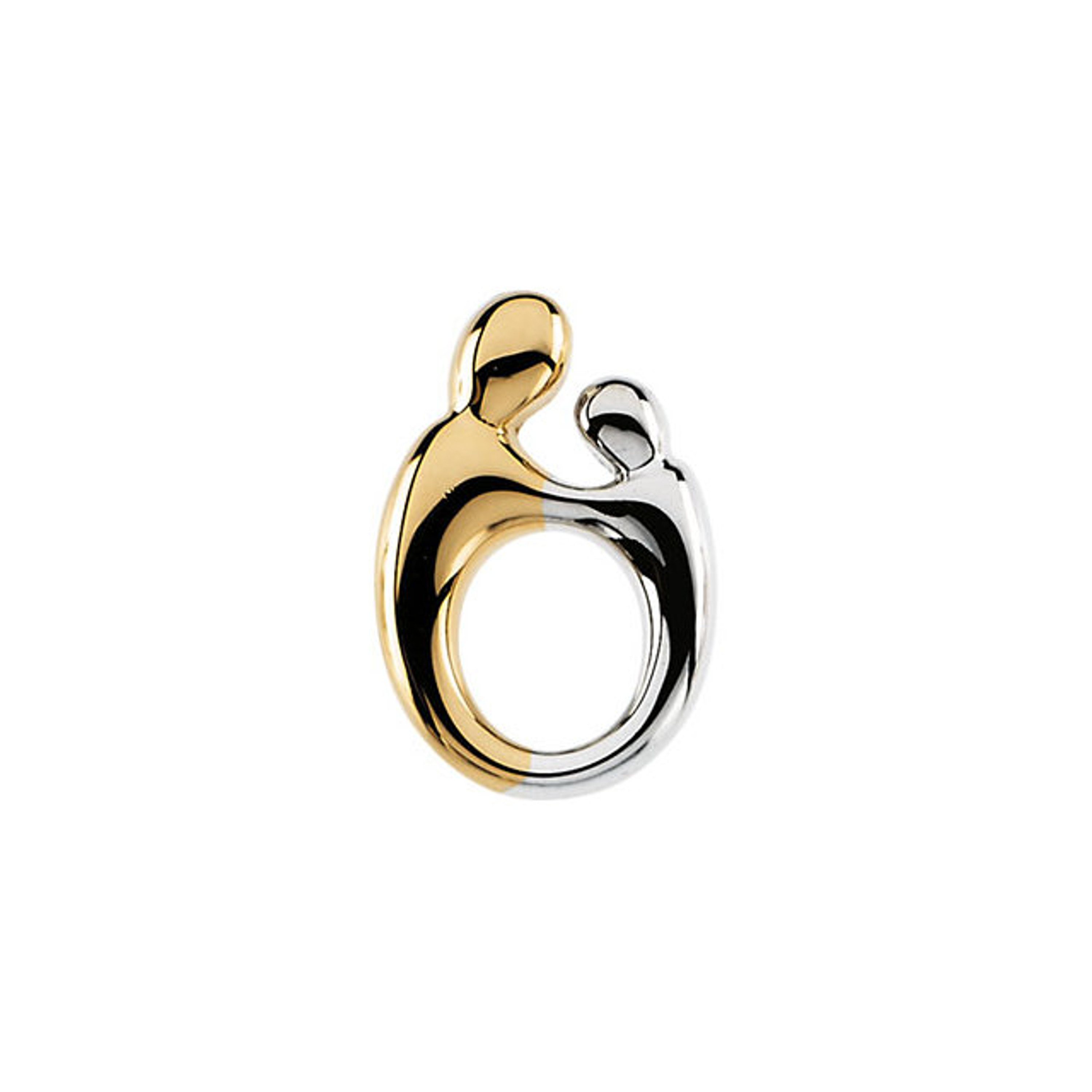 14k Yellow and White Gold Mother and Child Pendant 14k Yellow and White Gold Mother and Child Pendant