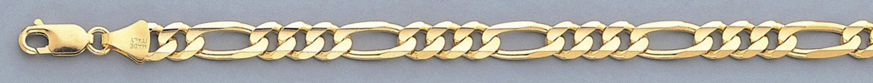 18K Yellow Gold 7.0mm Figaro Chain 18 Inches 18K Yellow Gold 7.0mm Figaro Chain 18 Inches