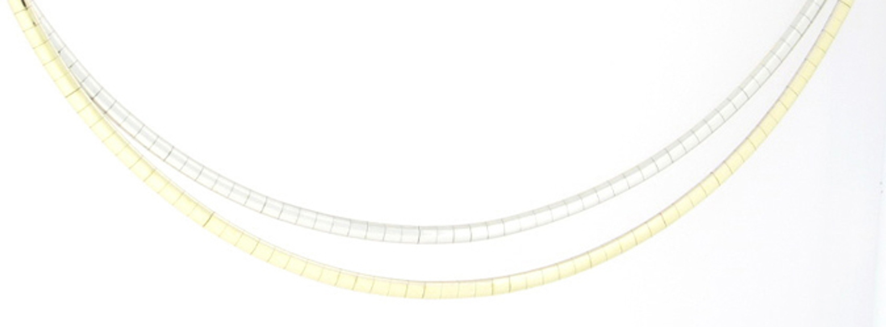 14k Reversible Omega Necklace 1.8 Mm 18" 14k Reversible Omega Necklace 1.8 Mm 18"