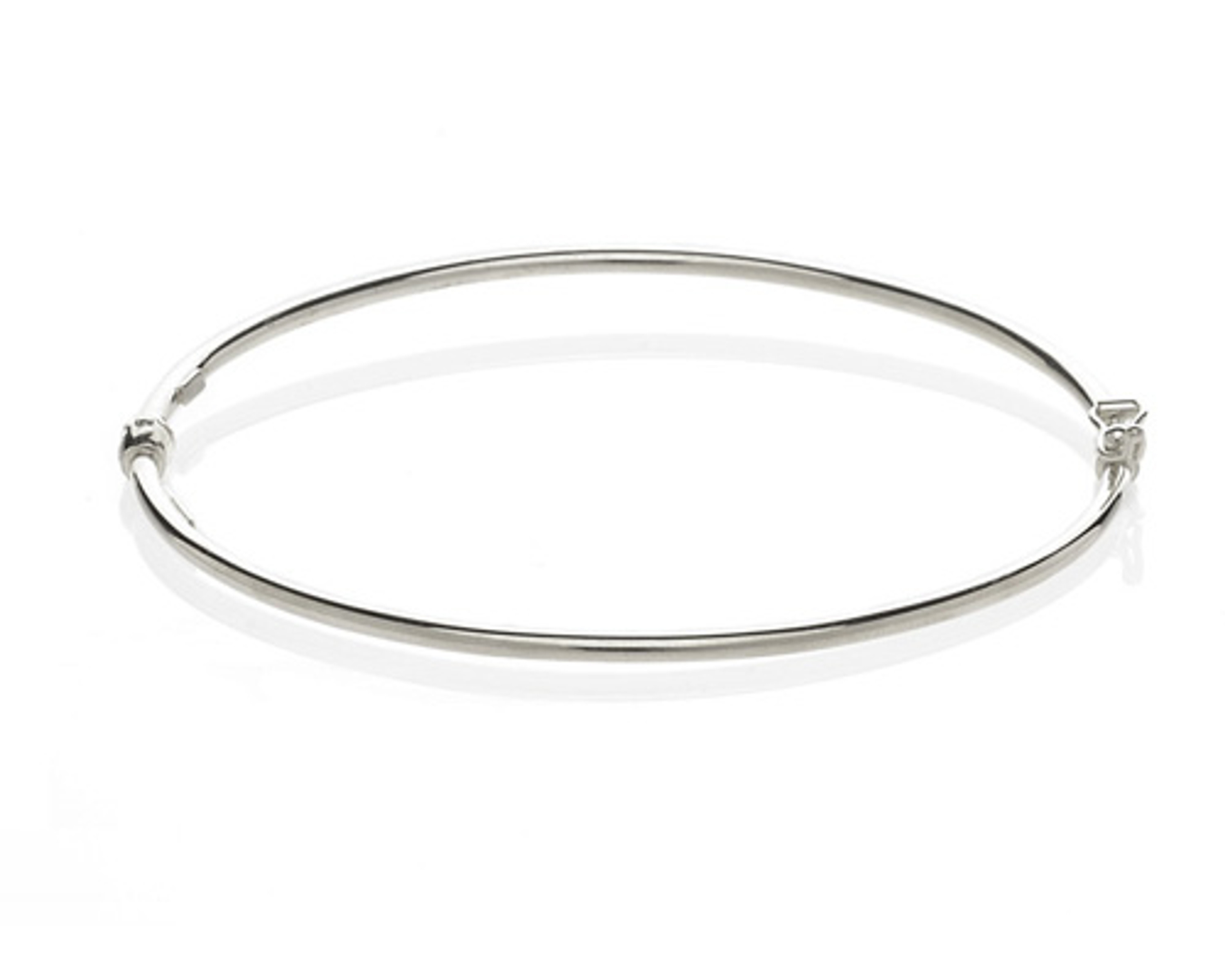 14K White Gold 2.00mm Bangle 14K White Gold 2.00mm Bangle