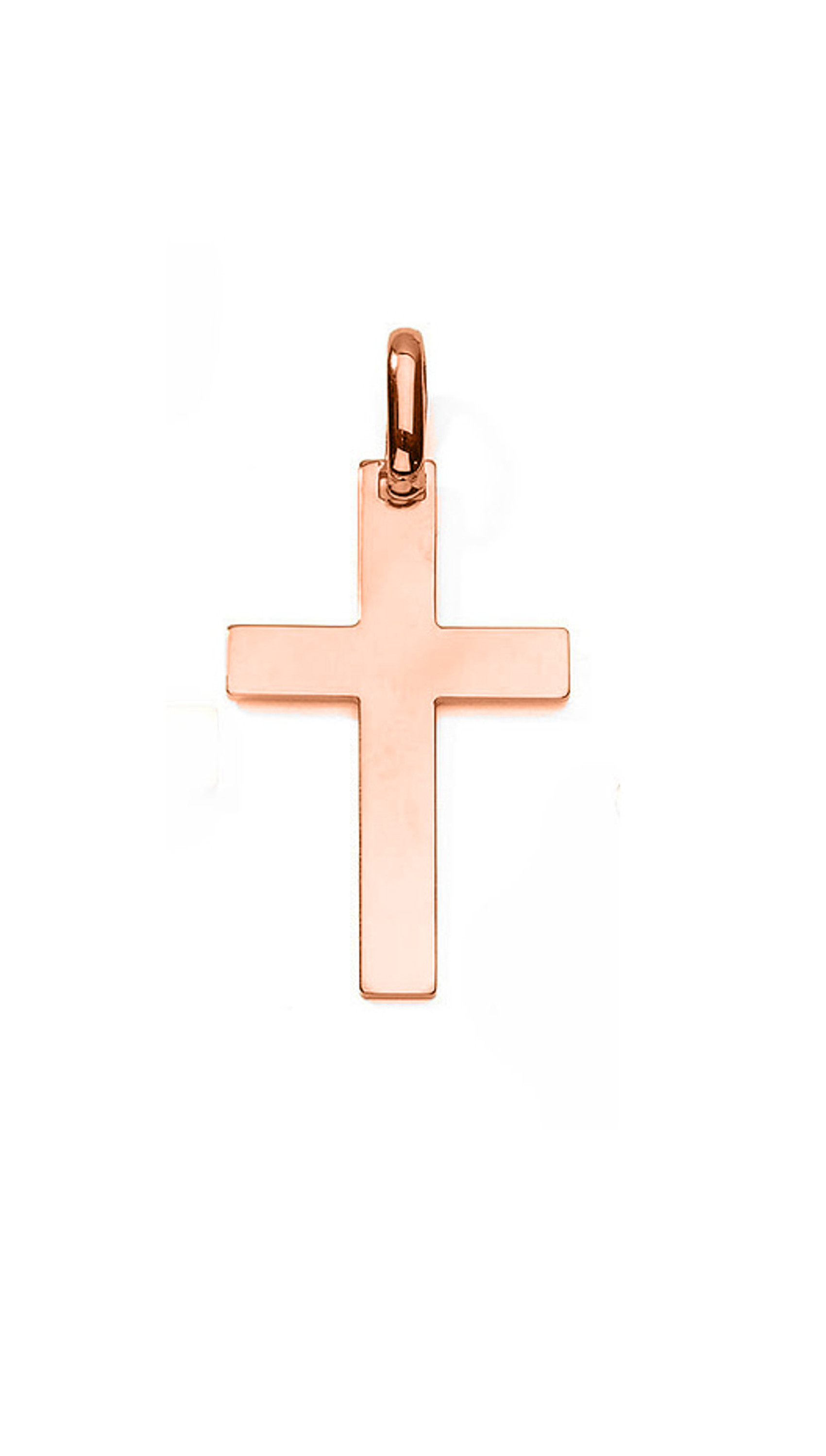 14k Rose Gold Cross Pendant 39mm High 14k Rose Gold Cross Pendant 39mm High
