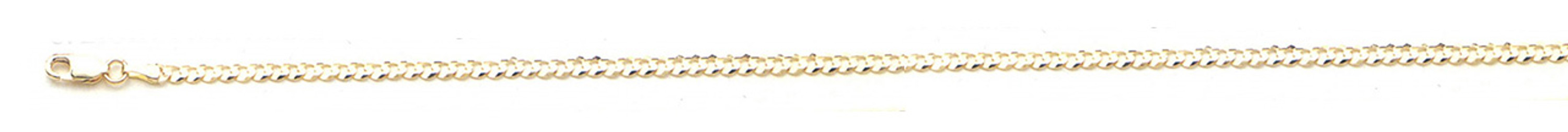 10k Gold 2mm Flat Curb Chain 28 Inches 10k Gold 2mm Flat Curb Chain 28 Inches