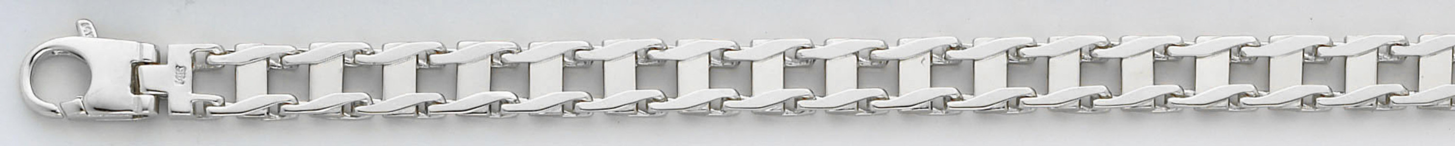 10k White Gold Fancy Hand Made Chain 8.6mm 30 Inches 10k White Gold Fancy Hand Made Chain 8.6mm 30 Inches