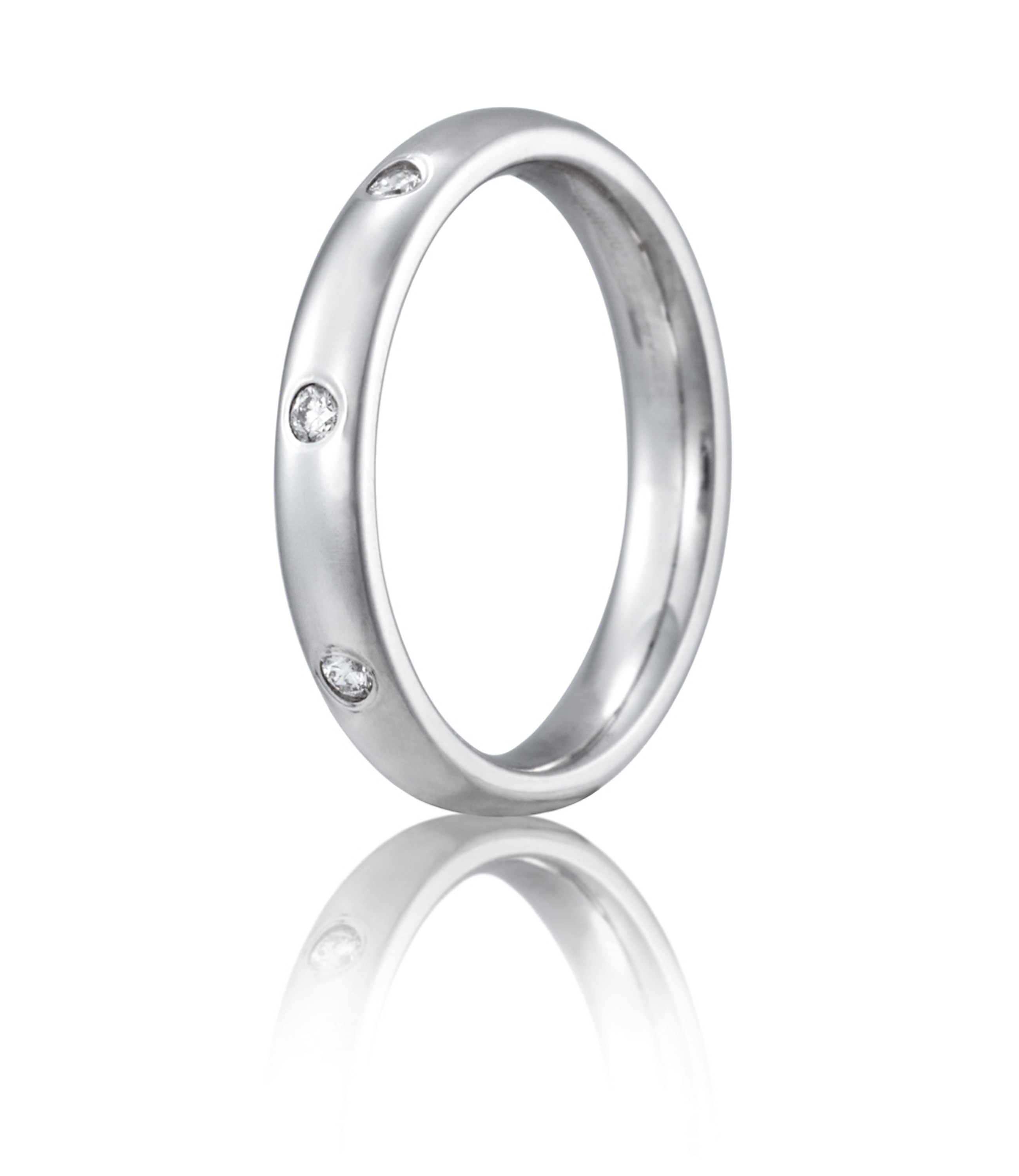 Palladium 3mm Light Comfort-Fit Bezel Set 8-Stone Diamond Eternity Ring (.16ct) Palladium 3mm Light Comfort-Fit Bezel Set 8-Stone Diamond Eternity Ring (.16ct)