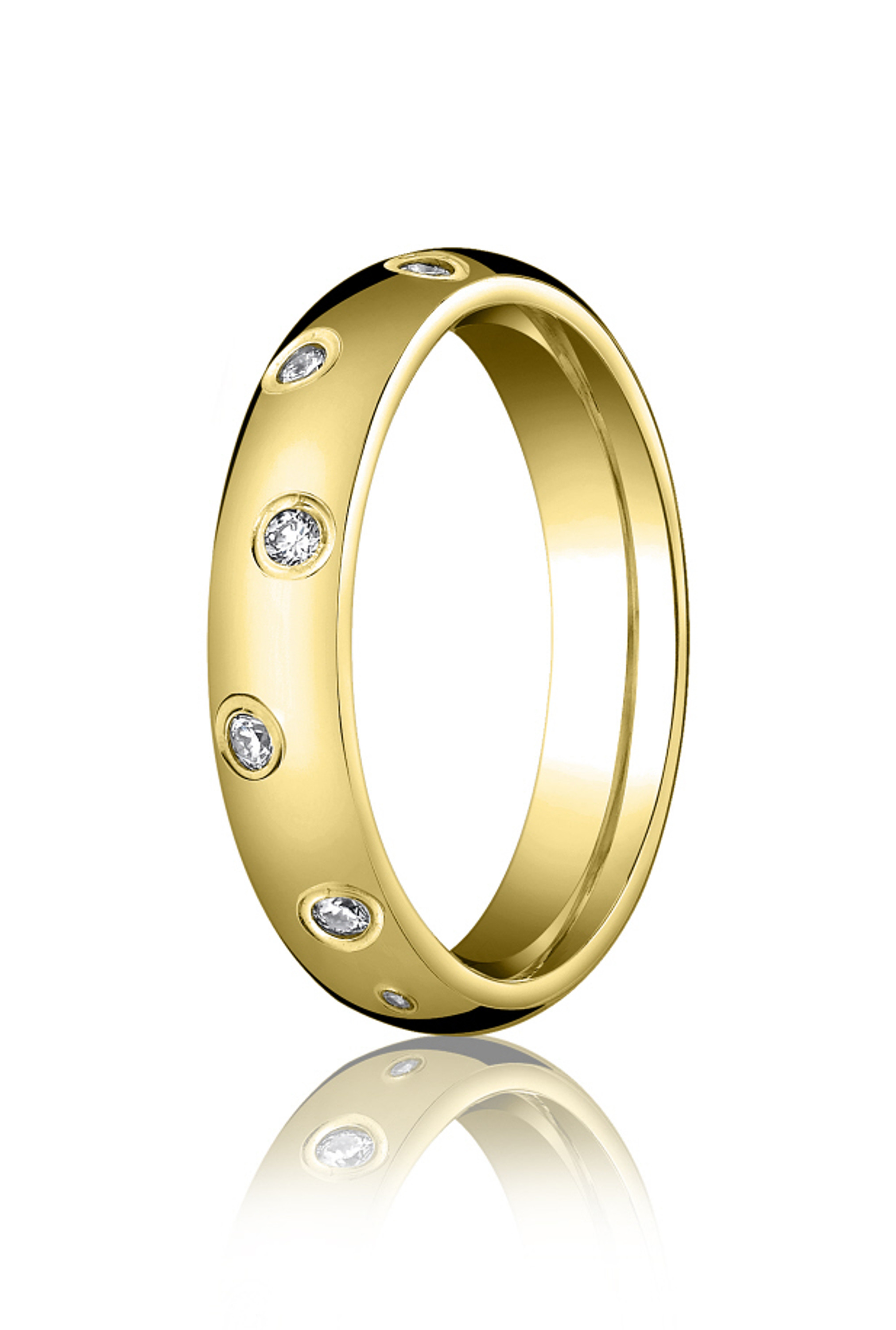 18k Yellow Gold Etoile Diamond Eternity Band 4mm. 0.24ct 18k Yellow Gold Etoile Diamond Eternity Band 4mm. 0.24ct