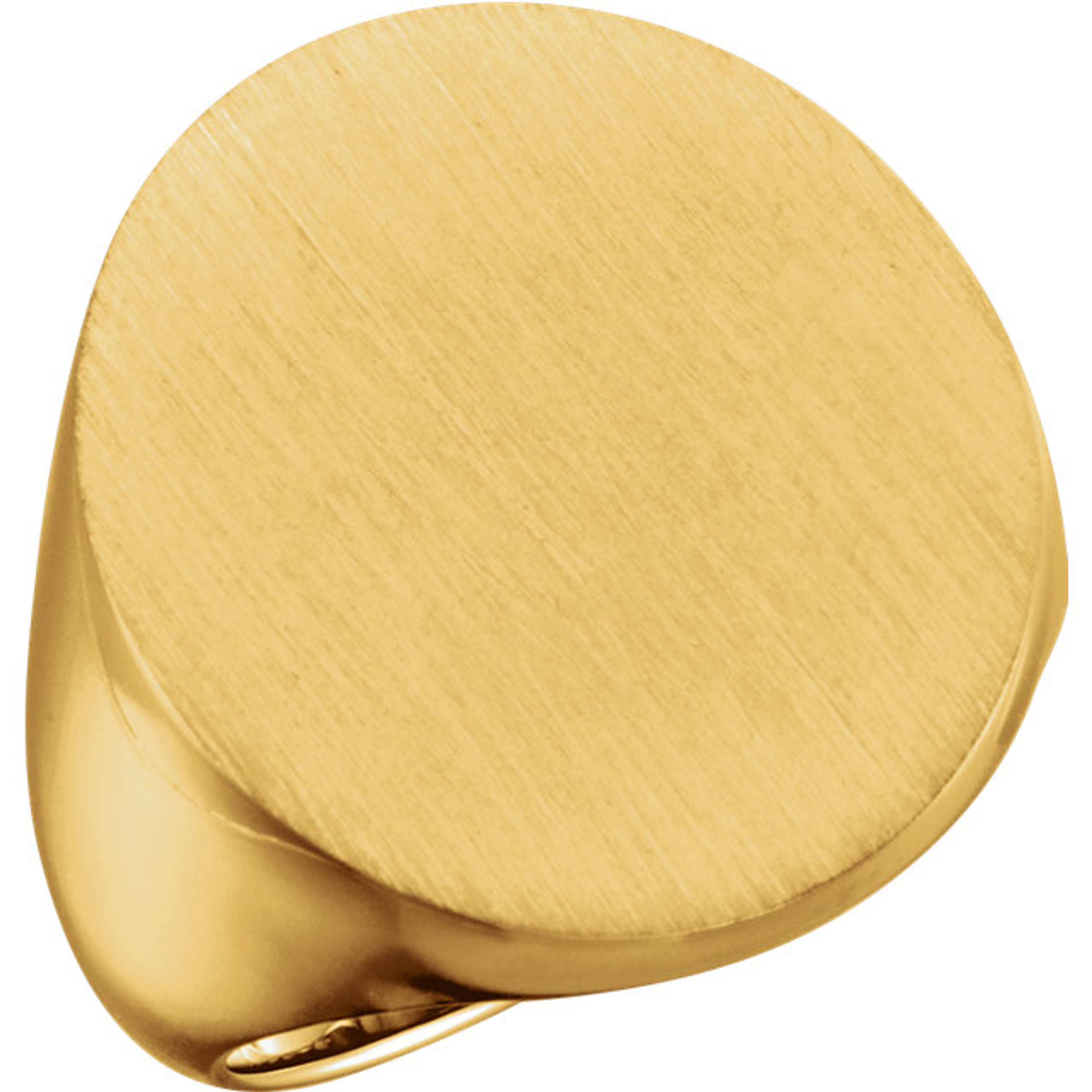 10k Gold Men's Oval Signet Ring 22mmx20mm Solid Back 10k Gold Men's Oval Signet Ring 22mmx20mm Solid Back