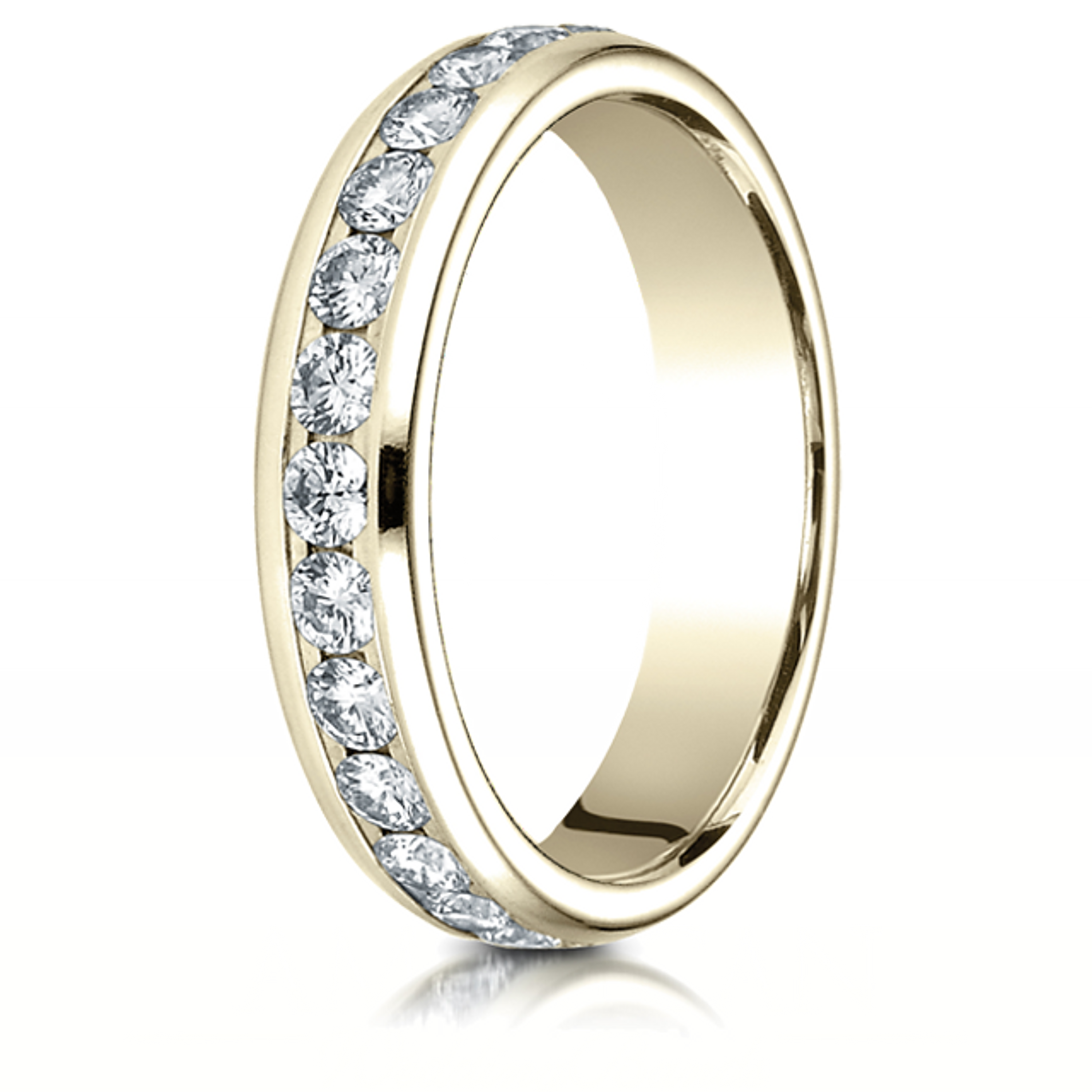 1.5  ct. Diamond  Eternity band 4mm in 14k Yellow gold 1.5  ct. Diamond  Eternity band 4mm in 14k Yellow gold
