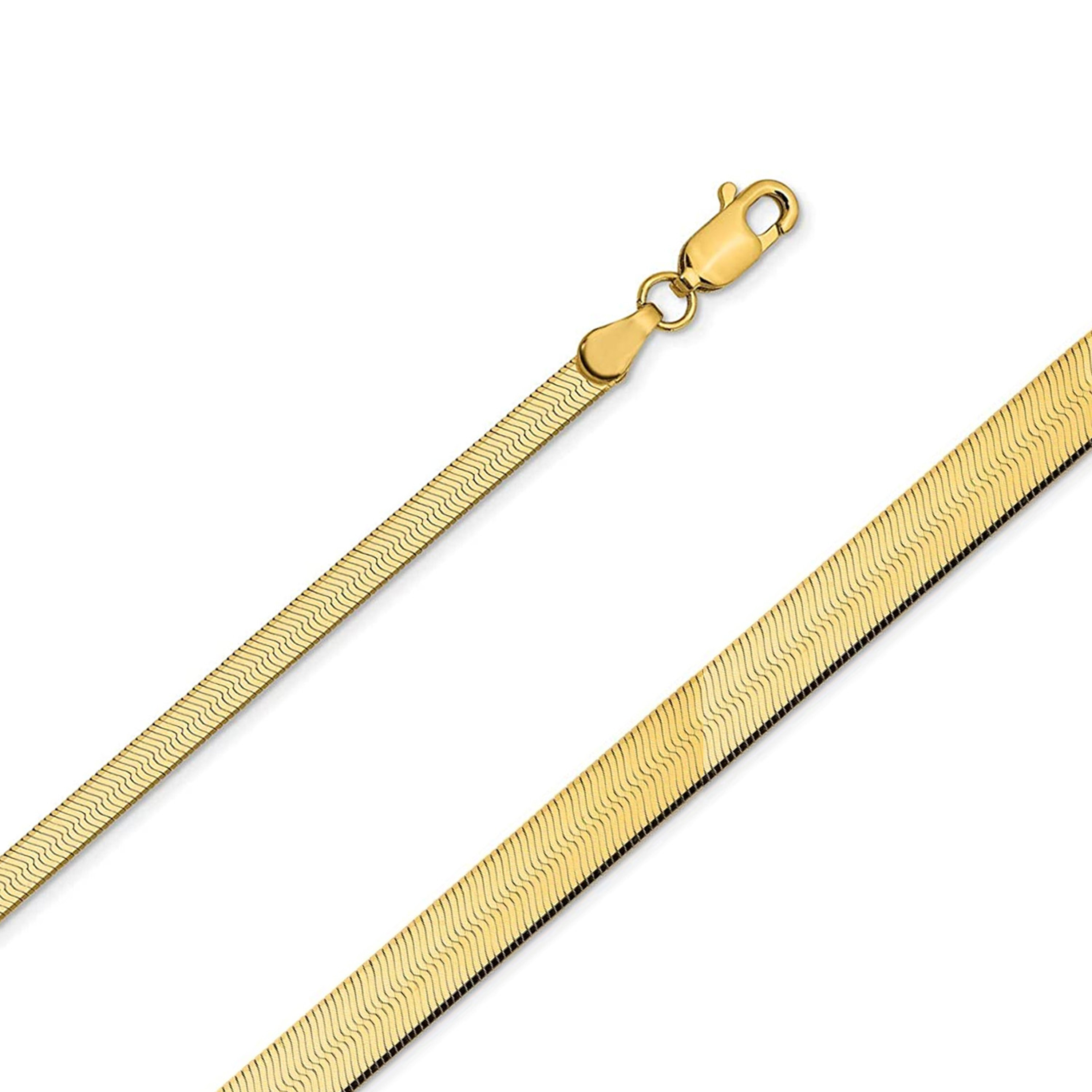 14k Yellow Gold 6mm Herringbone Bracelet 8 Inches 14k Yellow Gold 6mm Herringbone Bracelet 8 Inches