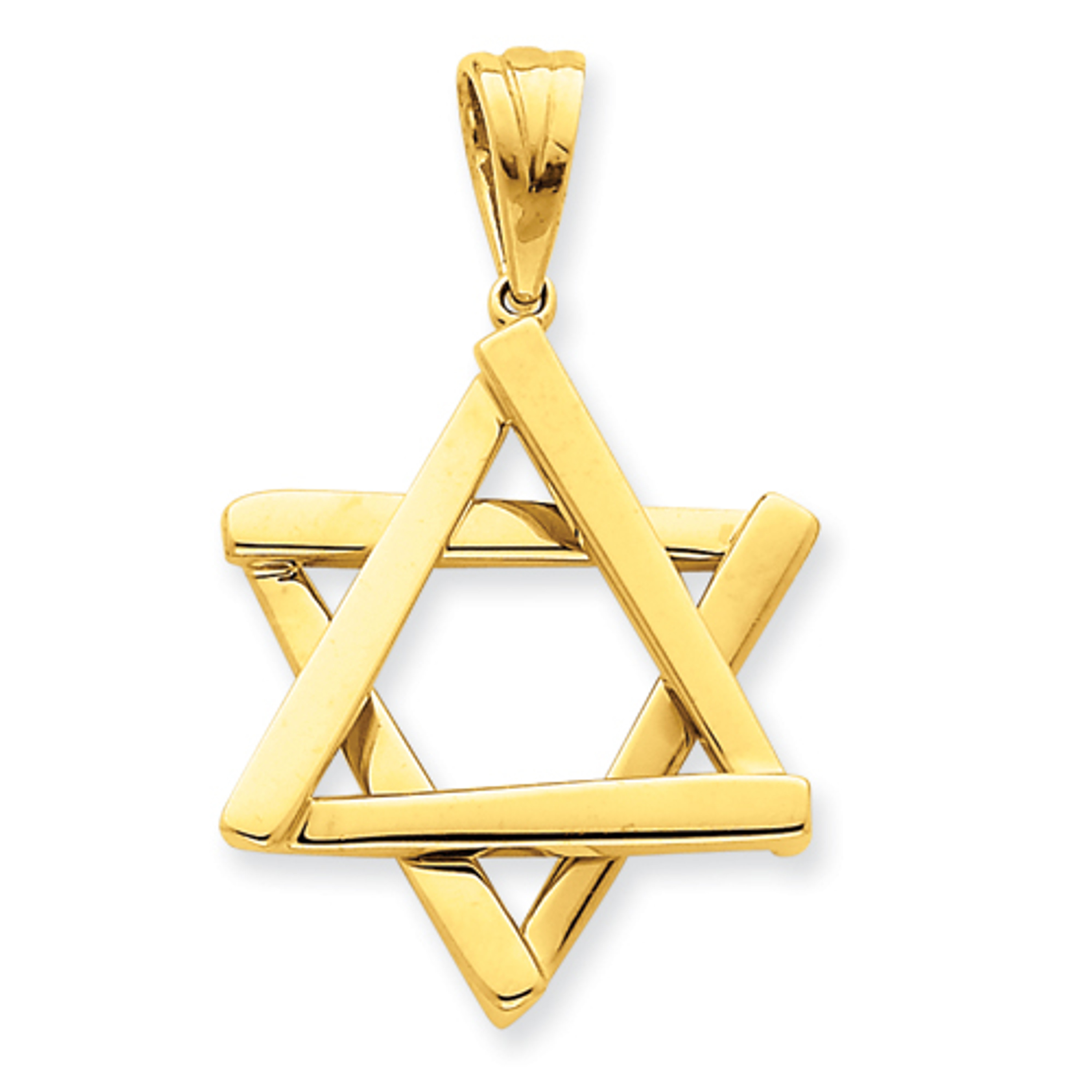14k Gold 38mm Star Of David Charm 14k Gold 38mm Star Of David Charm