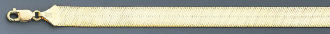 14k Gold 18mm Herringbone Chain 24 Inches