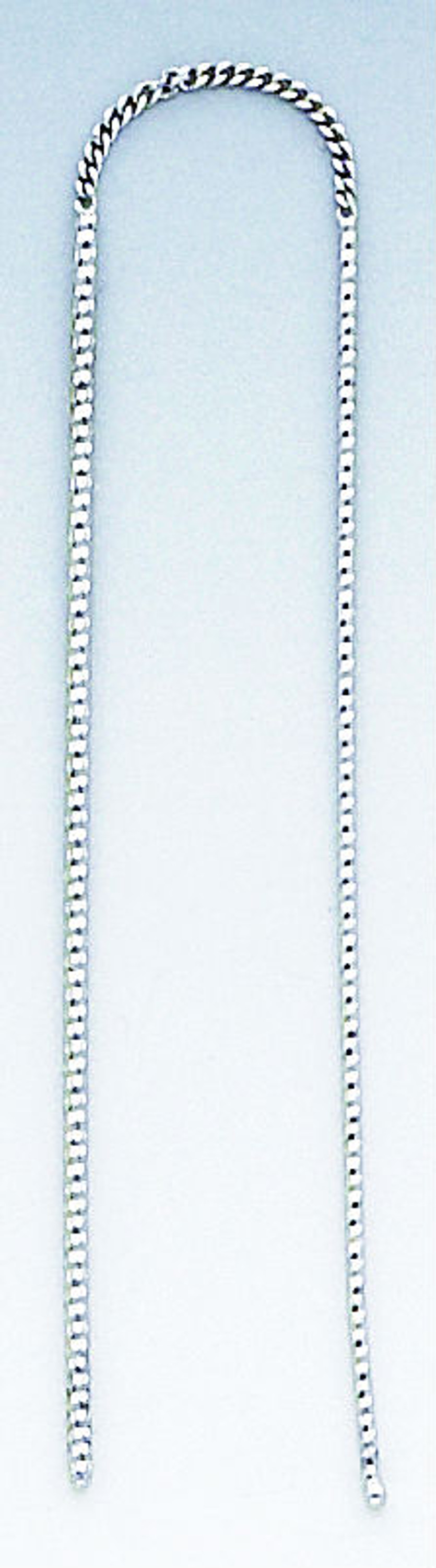 14K White Diamond Cut Gold Violadores Drop Earrings 2" Length 14K White Diamond Cut Gold Violadores Drop Earrings 2" Length