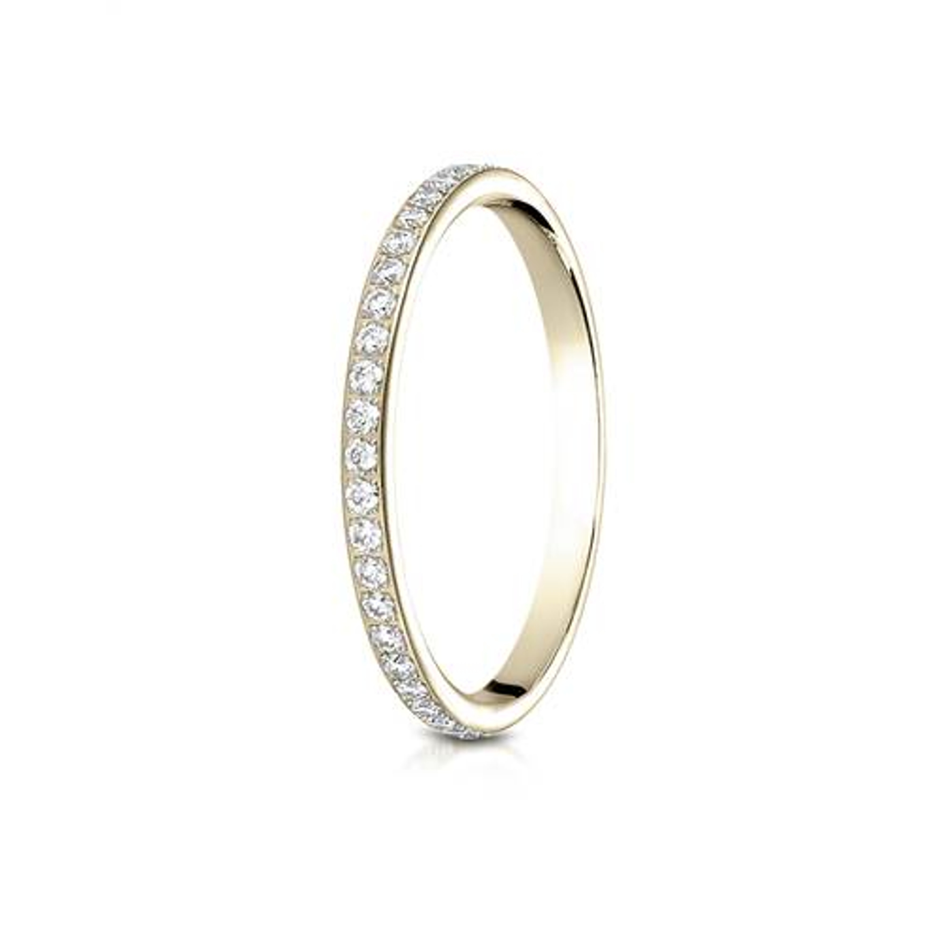 1/2 ct. Pave Diamond  Eternity band 2.mm in 14k Yellow gold 1/2 ct. Pave Diamond  Eternity band 2.mm in 14k Yellow gold