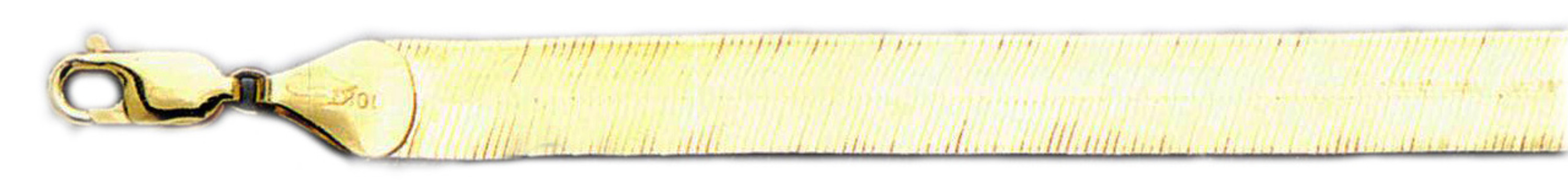 10k  Yellow Gold 9mm Herringbone Chain Bracelet 8 Inches 10k  Yellow Gold 9mm Herringbone Chain Bracelet 8 Inches