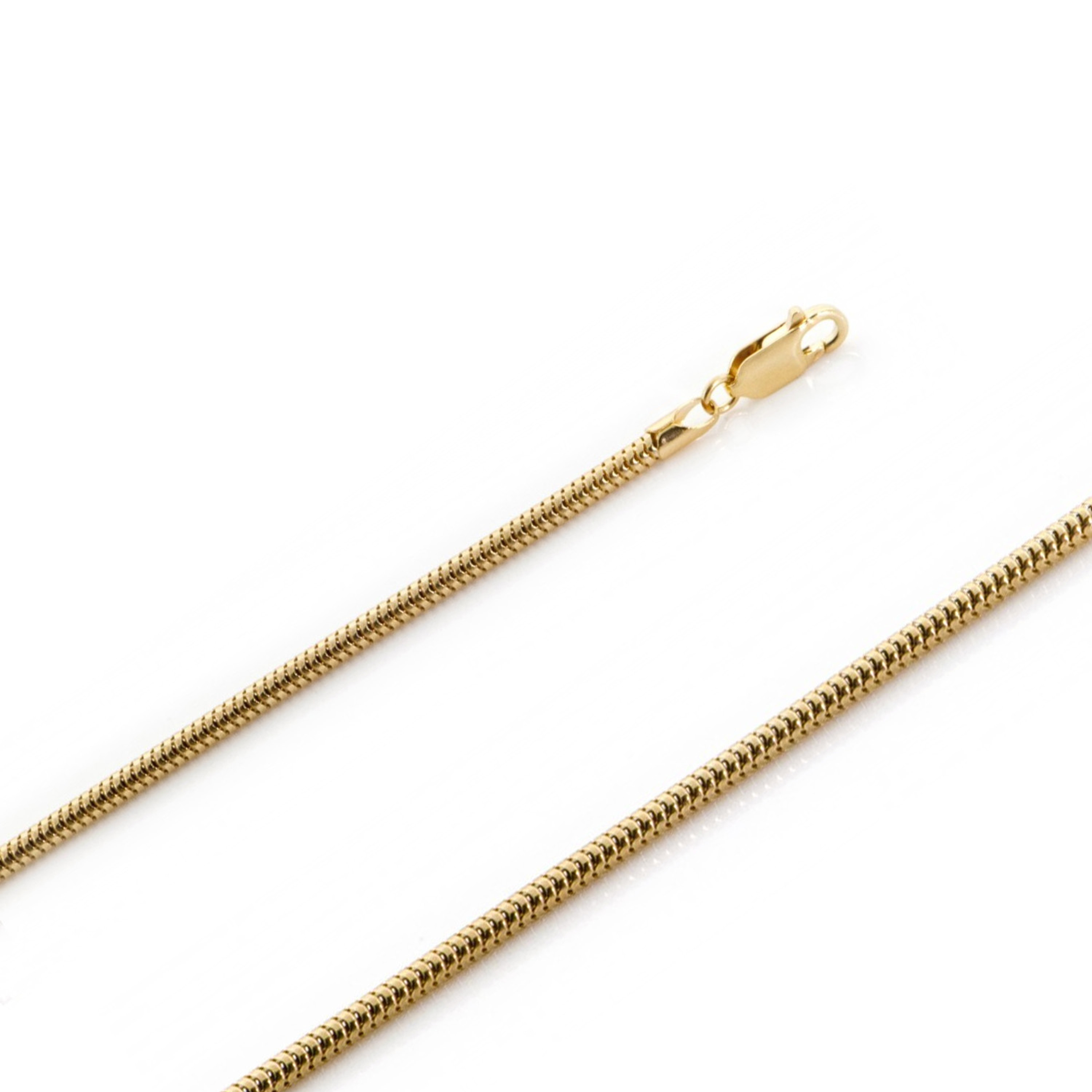 14K Yellow Gold 3.0m Snake Chain 40 Inches 14K Yellow Gold 3.0m Snake Chain 40 Inches