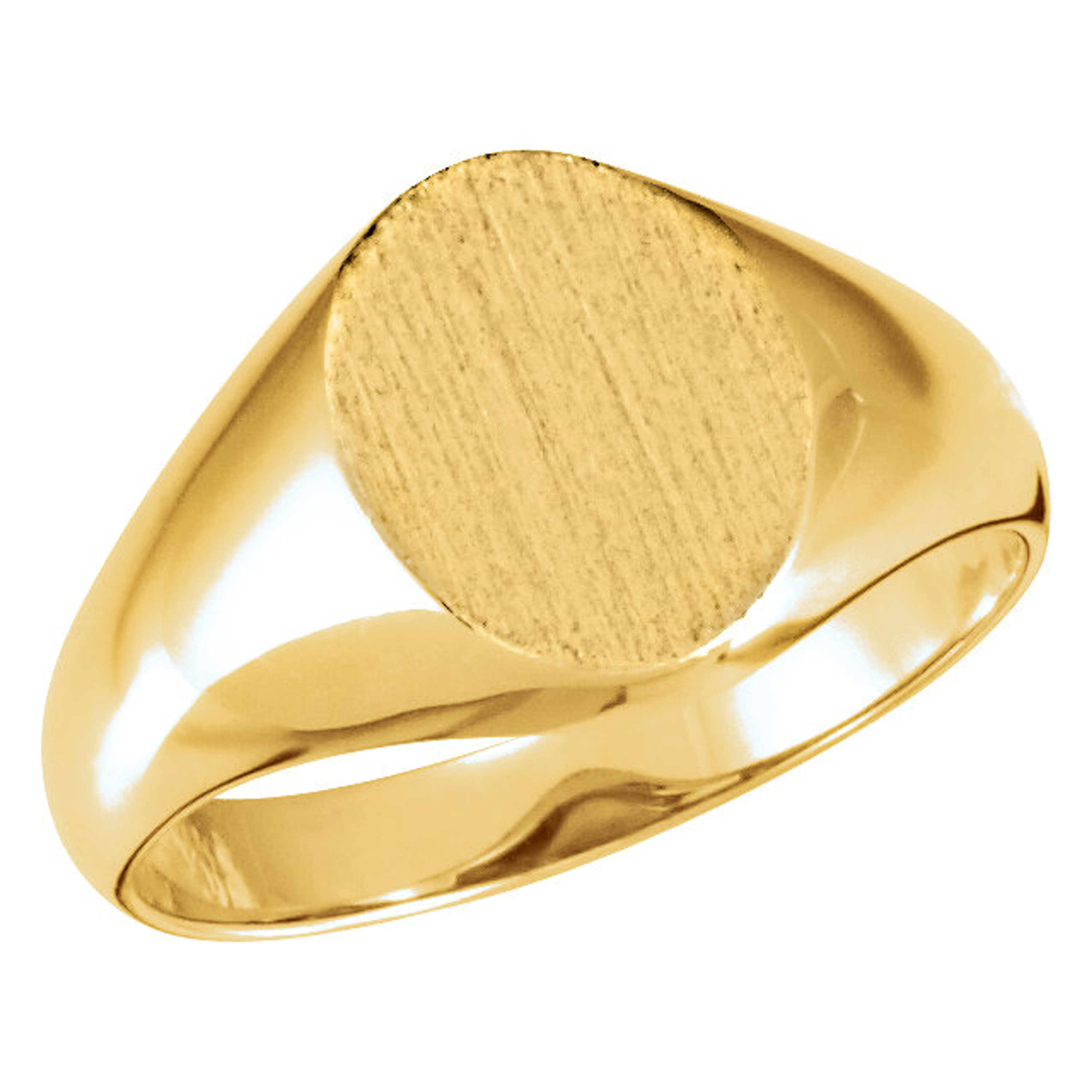 14k Gold Men's Oval Signet Ring 10mmx 8mm Open Back 14k Gold Men's Oval Signet Ring 10mmx 8mm Open Back