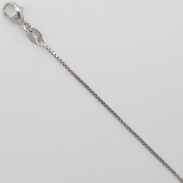 950 Platinum Box Chain 0.9mm Wide 20 Inches