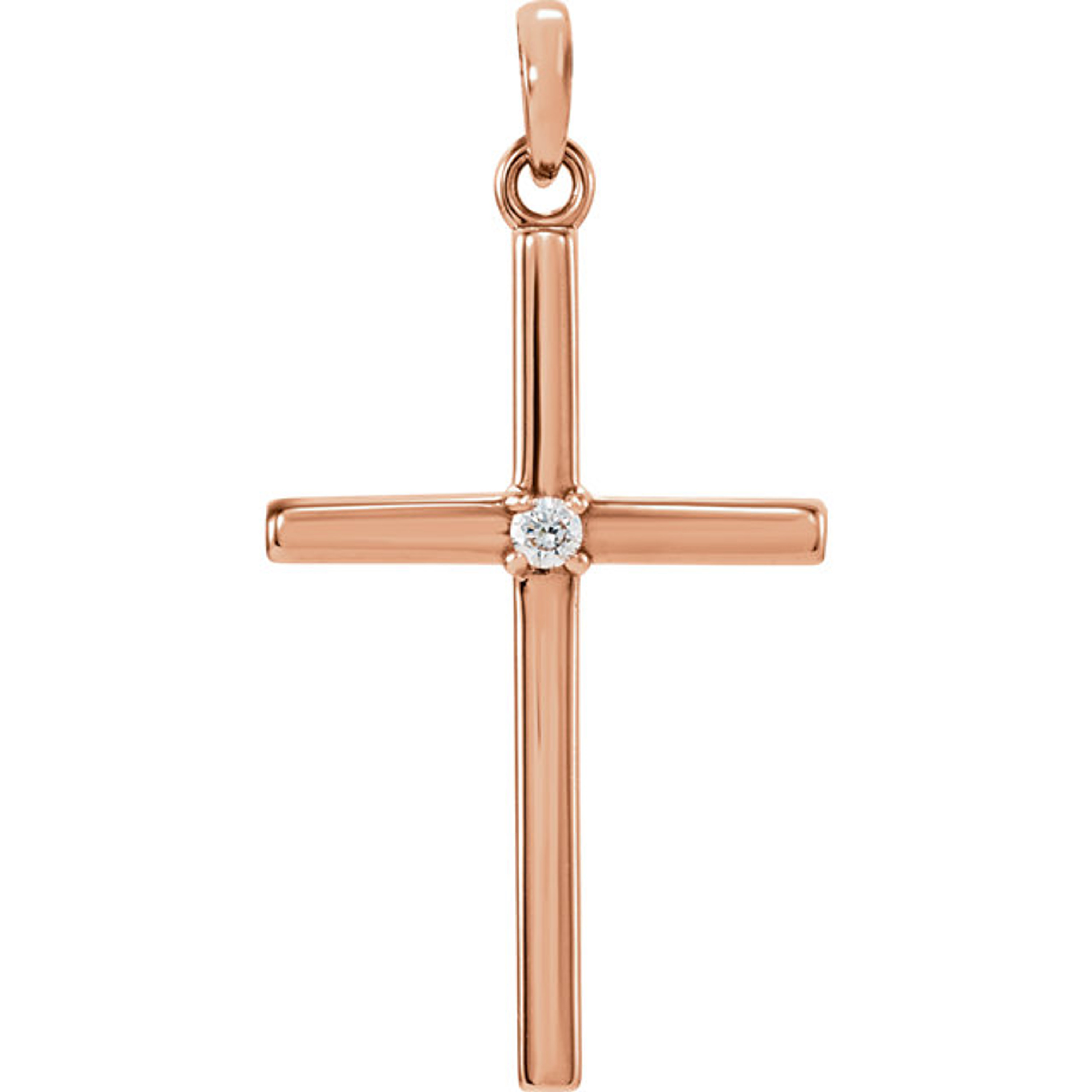 14k Rose Gold Crosses | Sarraf.com