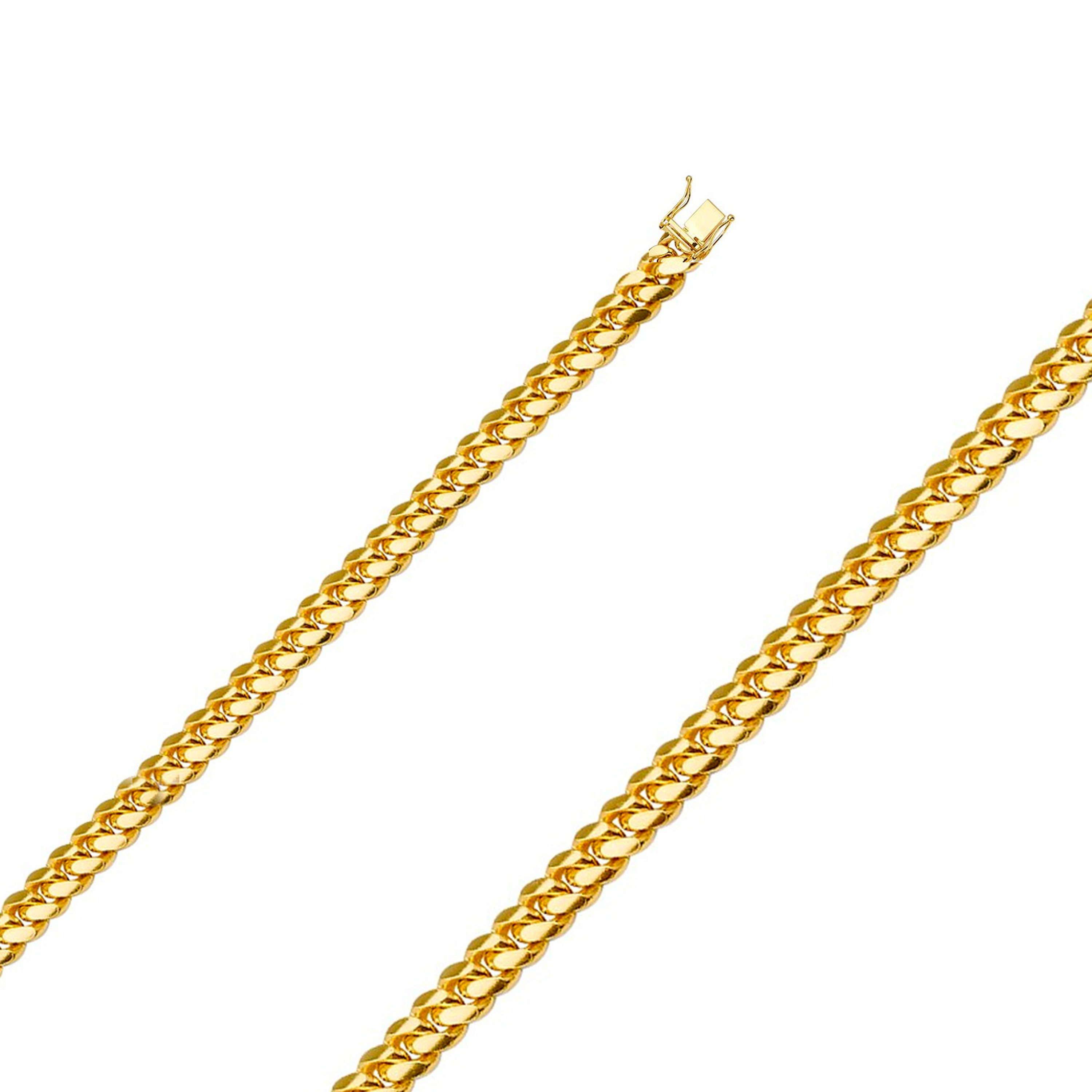 18k Yellow Gold Miami Cuban Chain 5.0mm 22 Inches 18k Yellow Gold Miami Cuban Chain 5.0mm 22 Inches