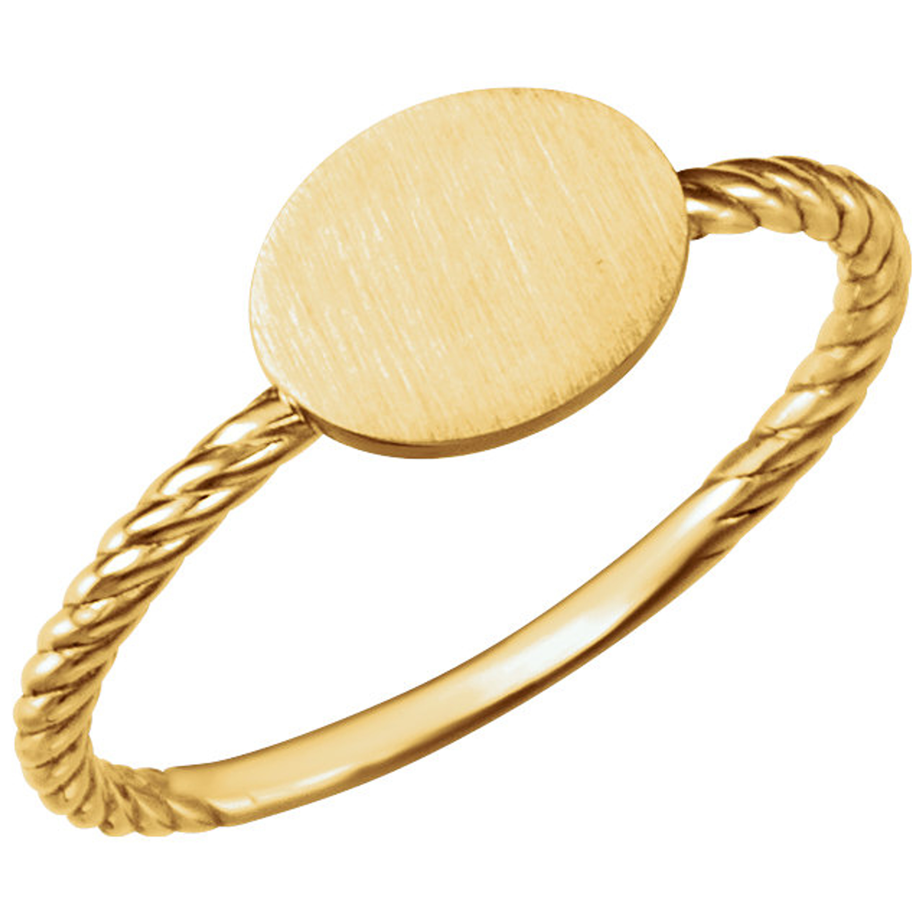 14k Gold Ladies Oval Signet Ring 6.8mmx8.8mm 14k Gold Ladies Oval Signet Ring 6.8mmx8.8mm