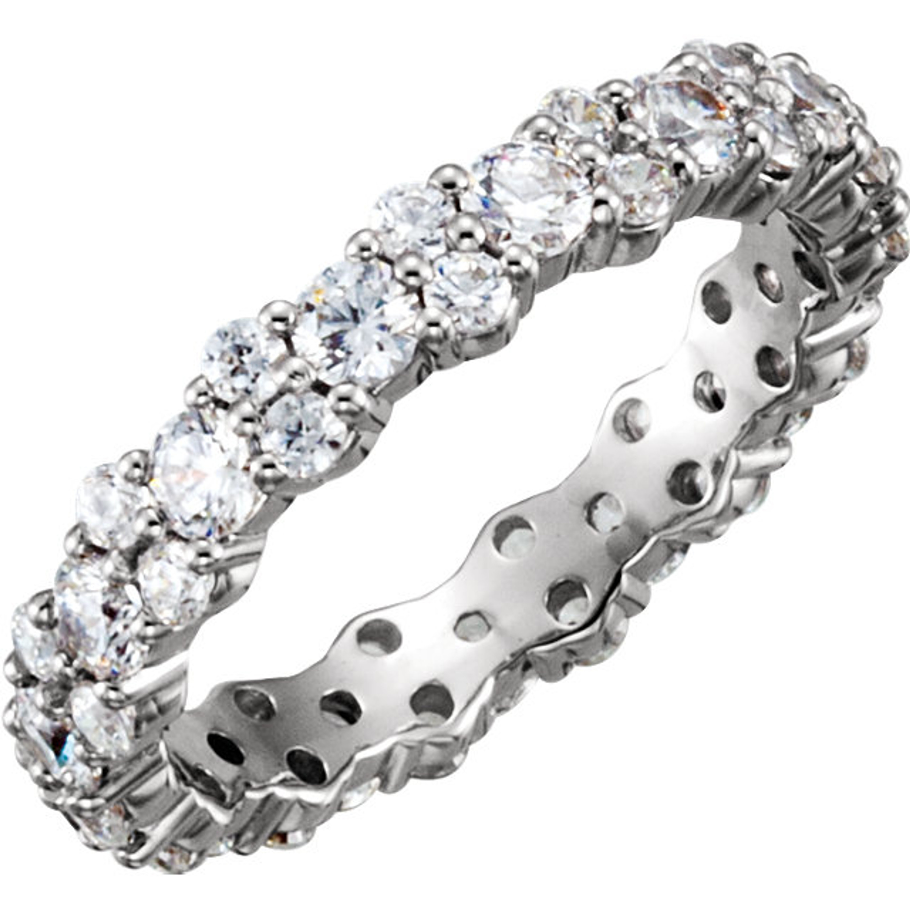 1  3/4 ct. Diamond  Eternity band 3.5mm in 14k White gold 1  3/4 ct. Diamond  Eternity band 3.5mm in 14k White gold