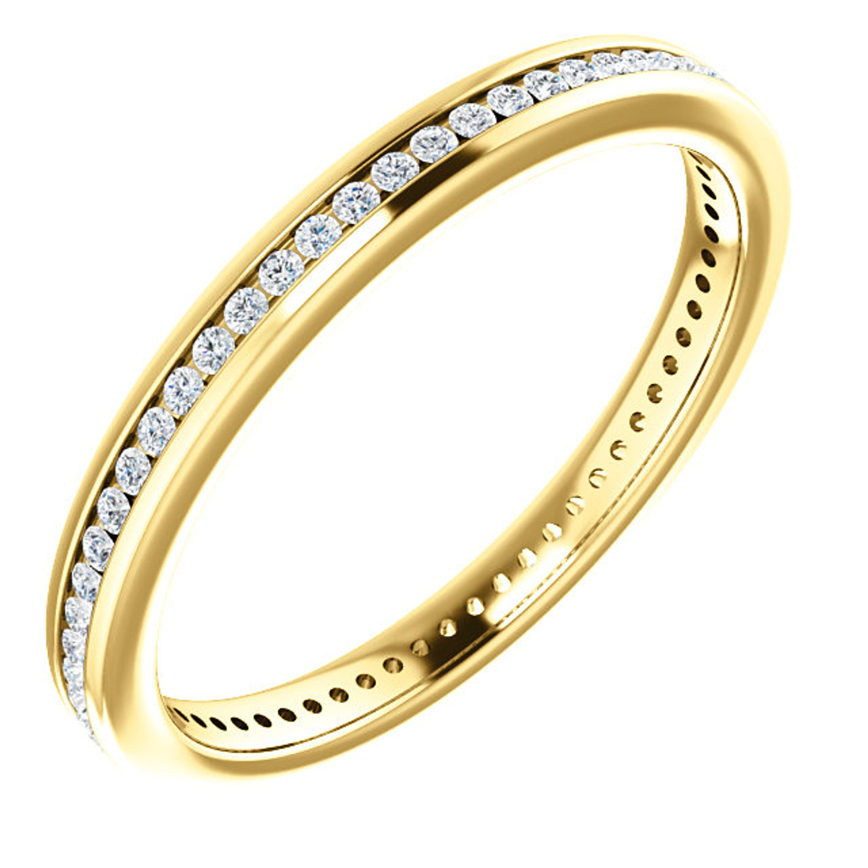 1/3  ct. Diamond Eternity band 2.2mm in 14k Yellow gold 1/3  ct. Diamond Eternity band 2.2mm in 14k Yellow gold