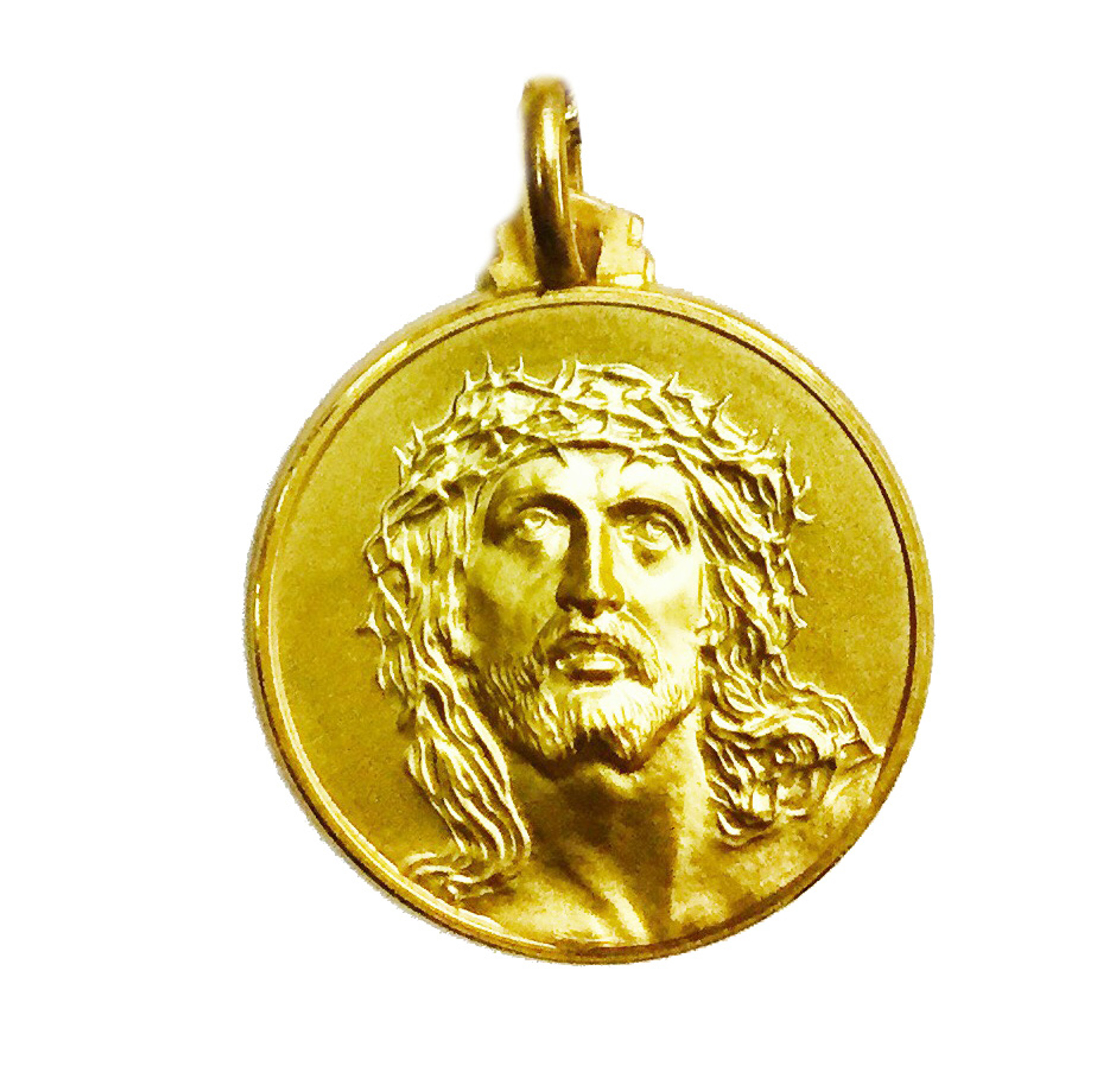 18K Yellow Gold Face Of Jesus (Ecce Homo) Pendant 25.0mm 18K Yellow Gold Face Of Jesus (Ecce Homo) Pendant 25.0mm