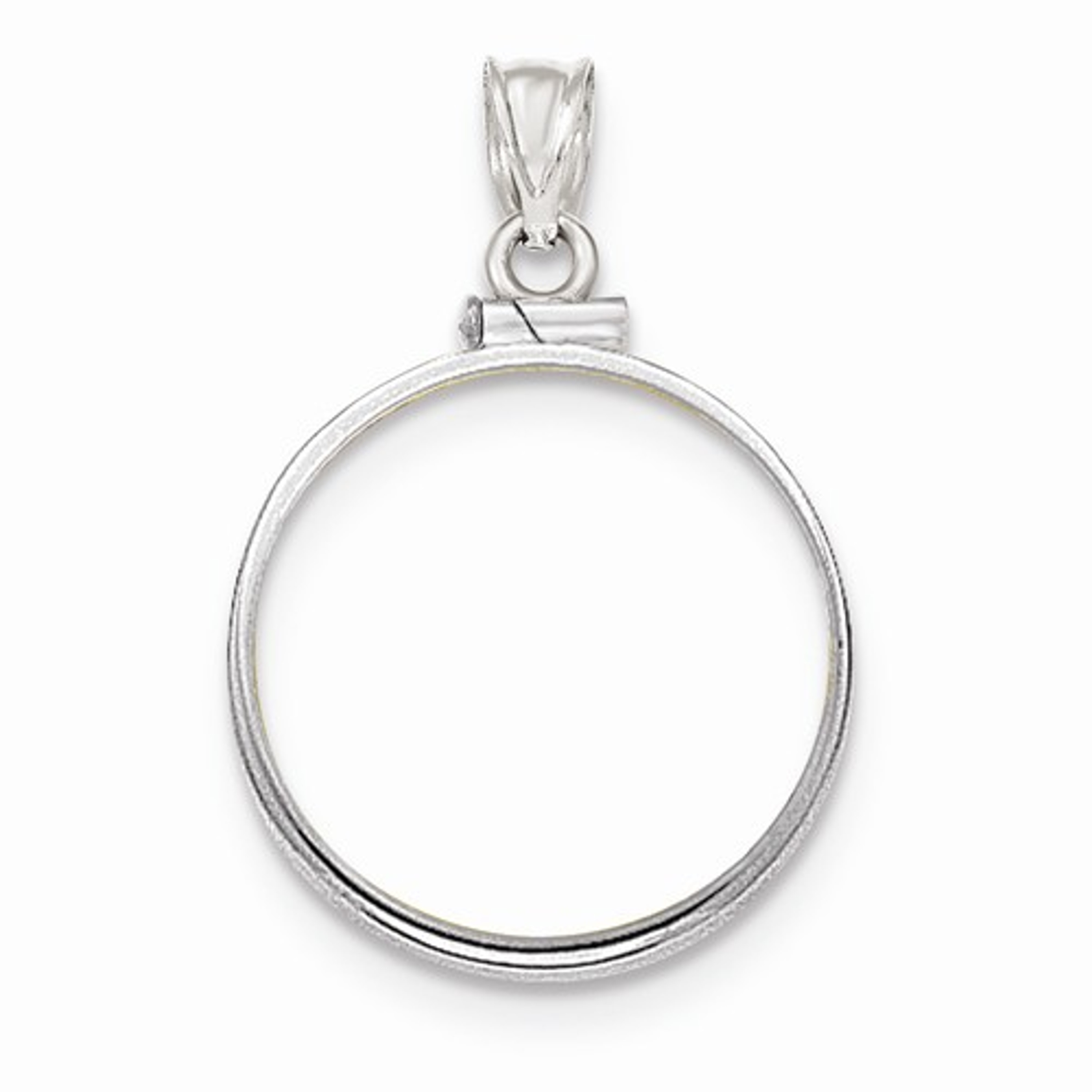 14k White Gold 1/4 oz American Eagle Coin Bezel 14k White Gold 1/4 oz American Eagle Coin Bezel