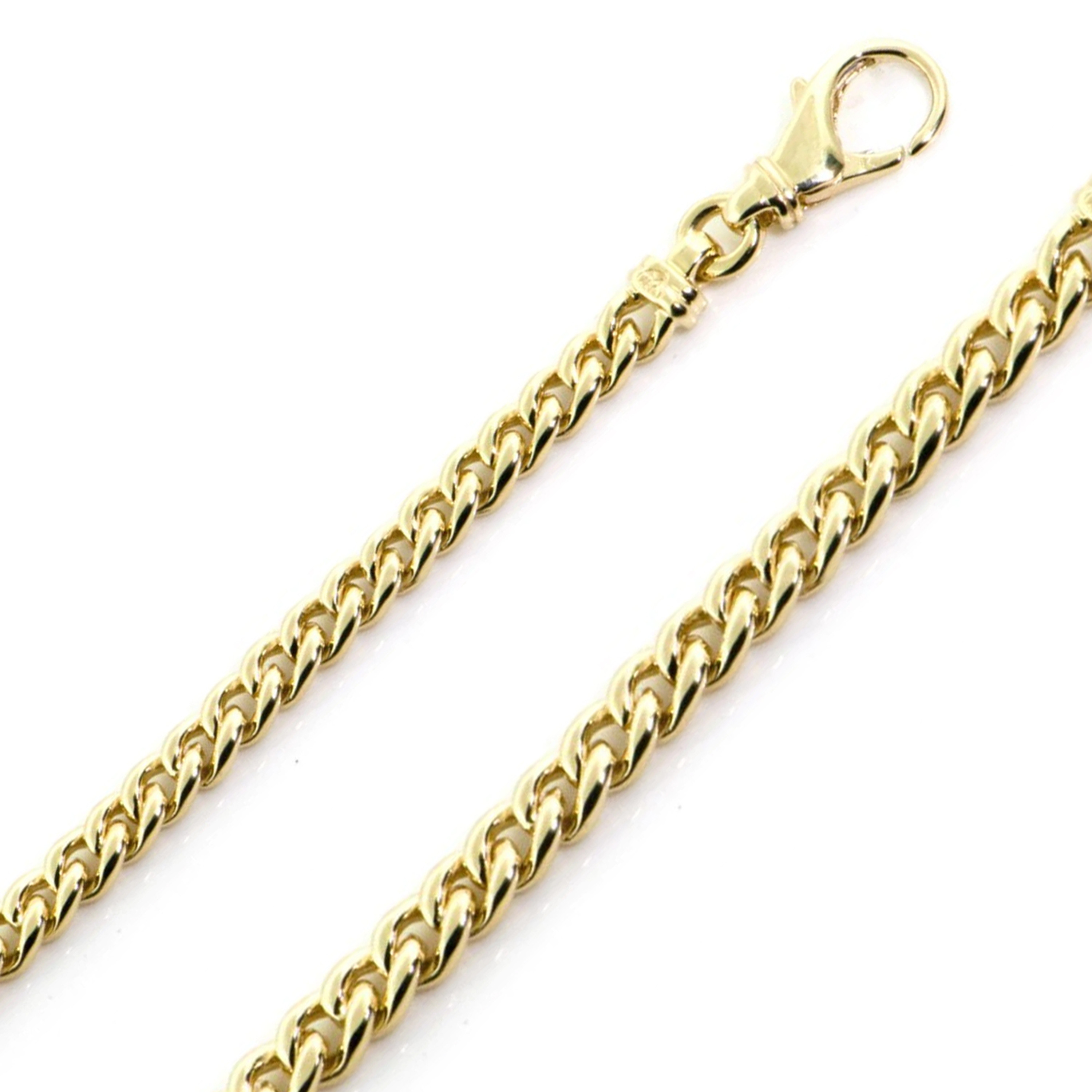 14k Gold Hand Made Bracelet 5.5mm Wide 8 and 1/4 Inches 14k Gold Hand Made Bracelet 5.5mm Wide 8 and 1/4 Inches