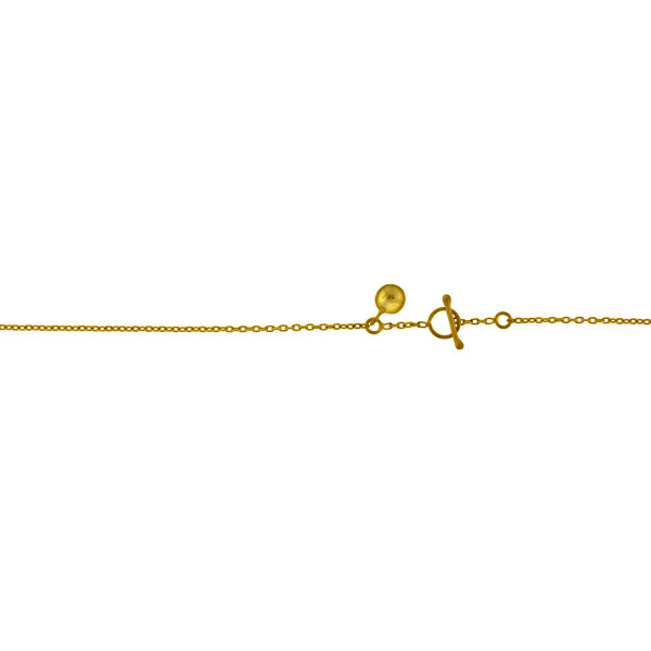 24k  Yellow Gold 1.3mm Handmade Rolo Chain Necklace 24 Inches