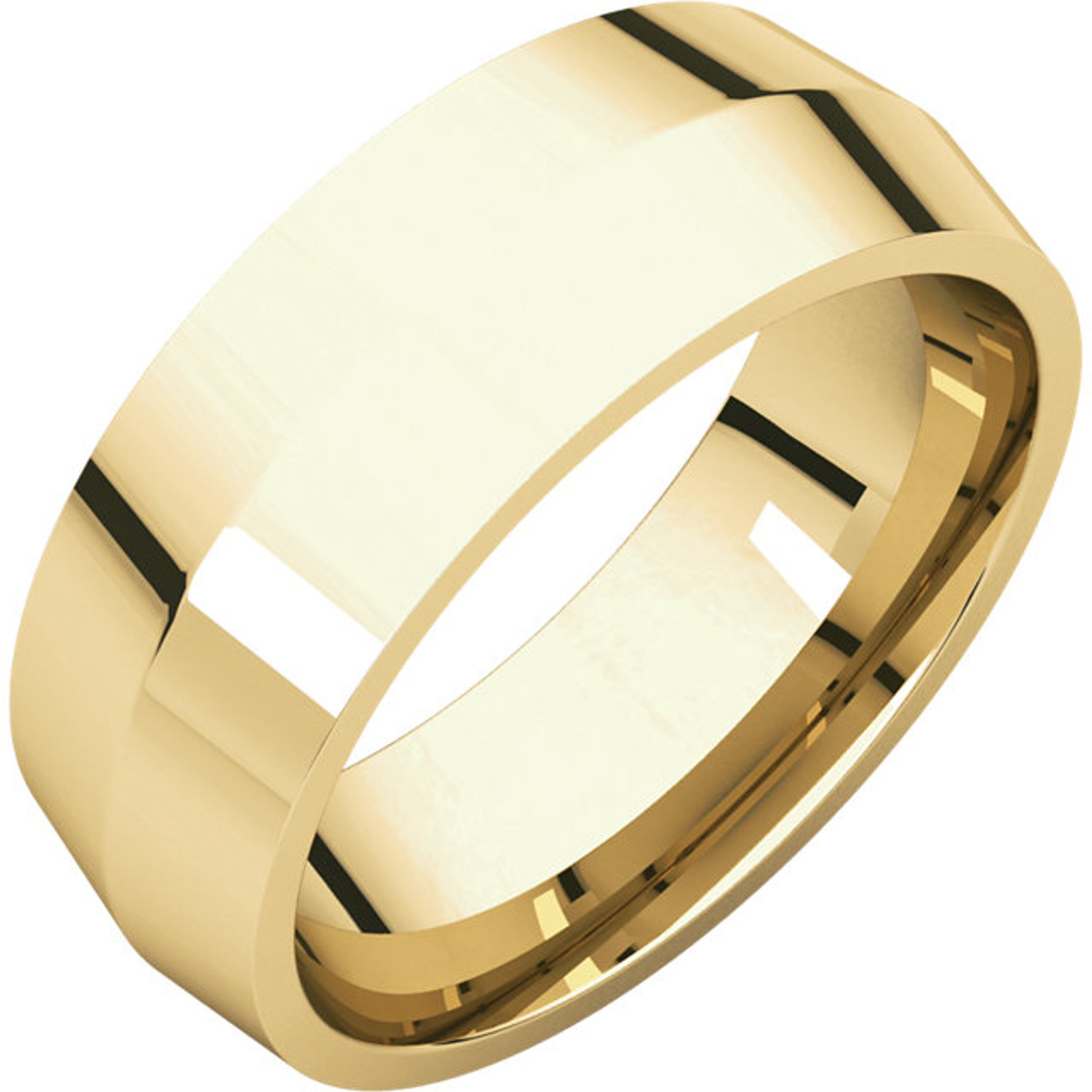 14k Yellow 7mm Knife Edge Comfort Fit Wedding Band 14k Yellow 7mm Knife Edge Comfort Fit Wedding Band