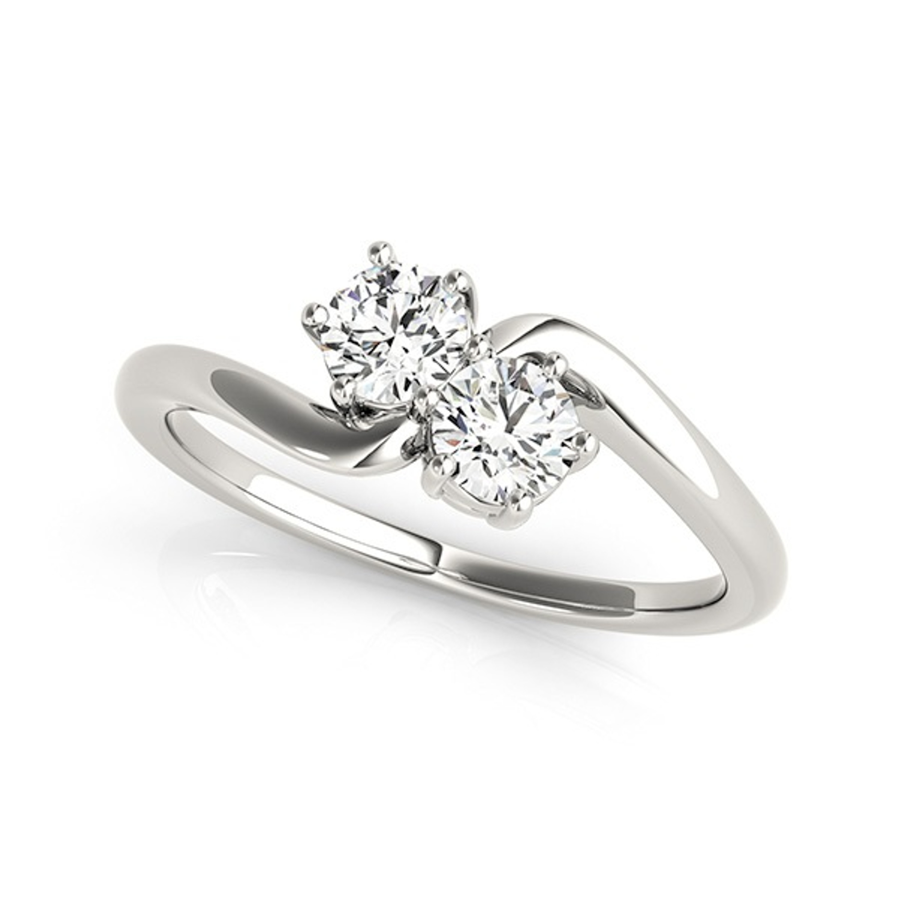 1/2 CT. T.W. Two-Stone Diamond Ring in 14K  Gold 1/2 CT. T.W. Two-Stone Diamond Ring in 14K  Gold