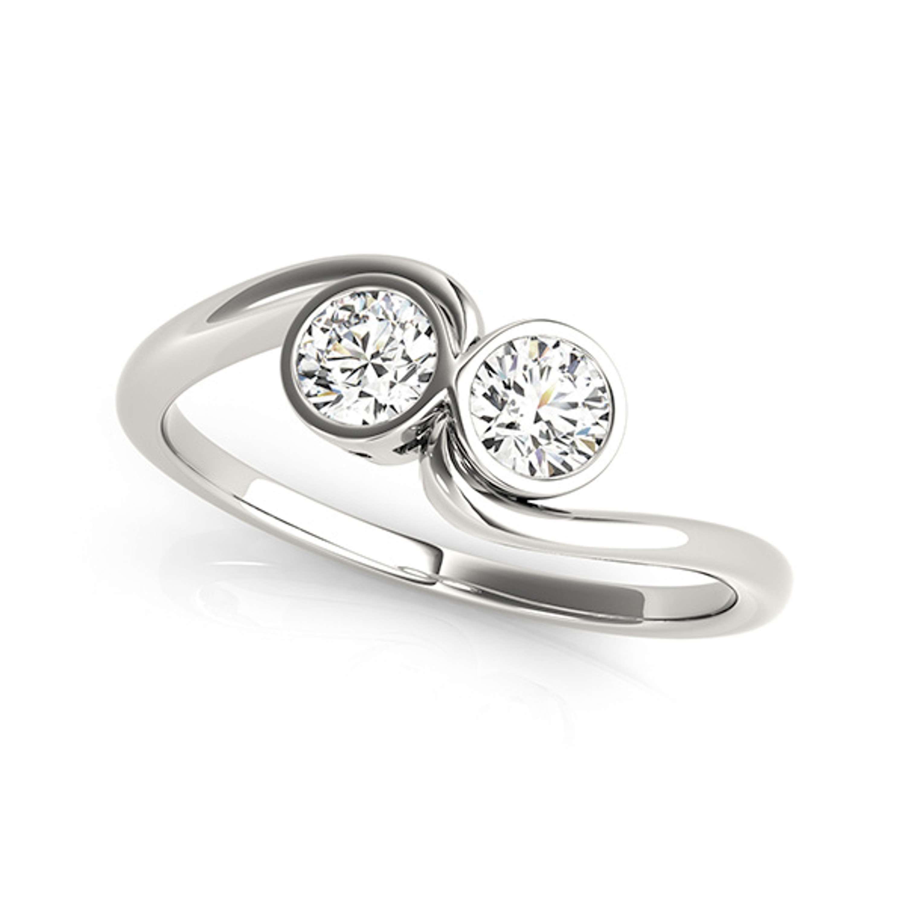 1/2 CT. T.W. Two-Stone Diamond  Ring in 14K  Gold 1/2 CT. T.W. Two-Stone Diamond  Ring in 14K  Gold