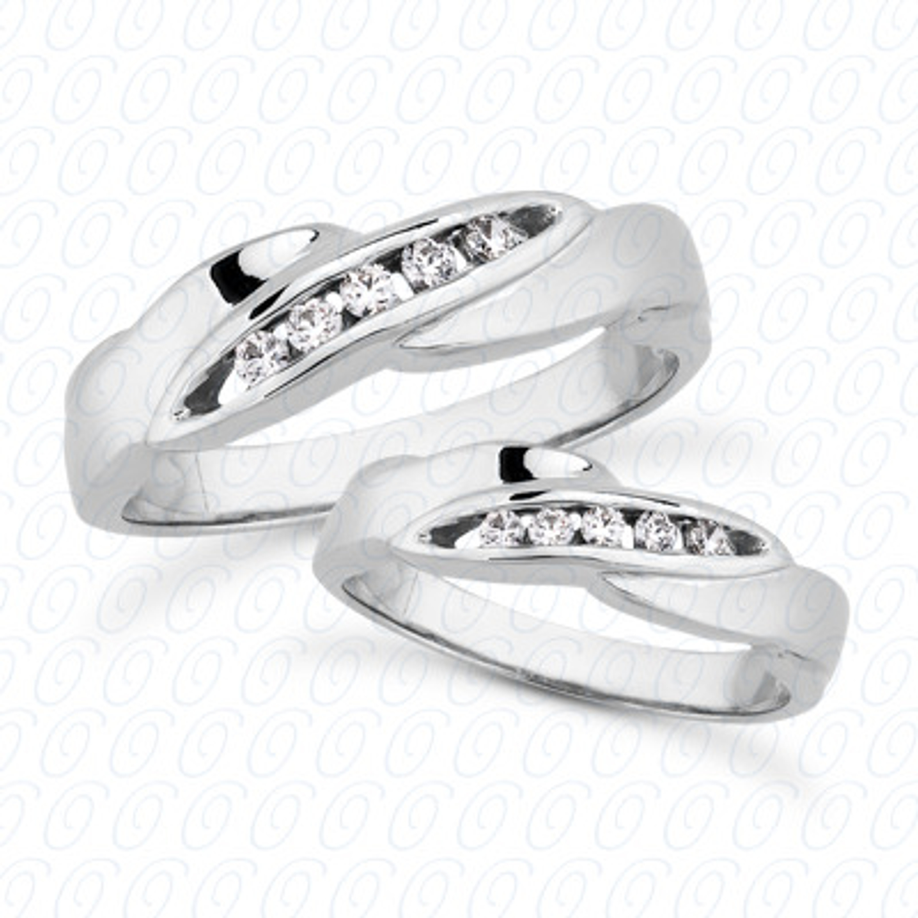 14k White Gold His And Hers Diamond Wedding Set 1/4  Ctw 14k White Gold His And Hers Diamond Wedding Set 1/4  Ctw