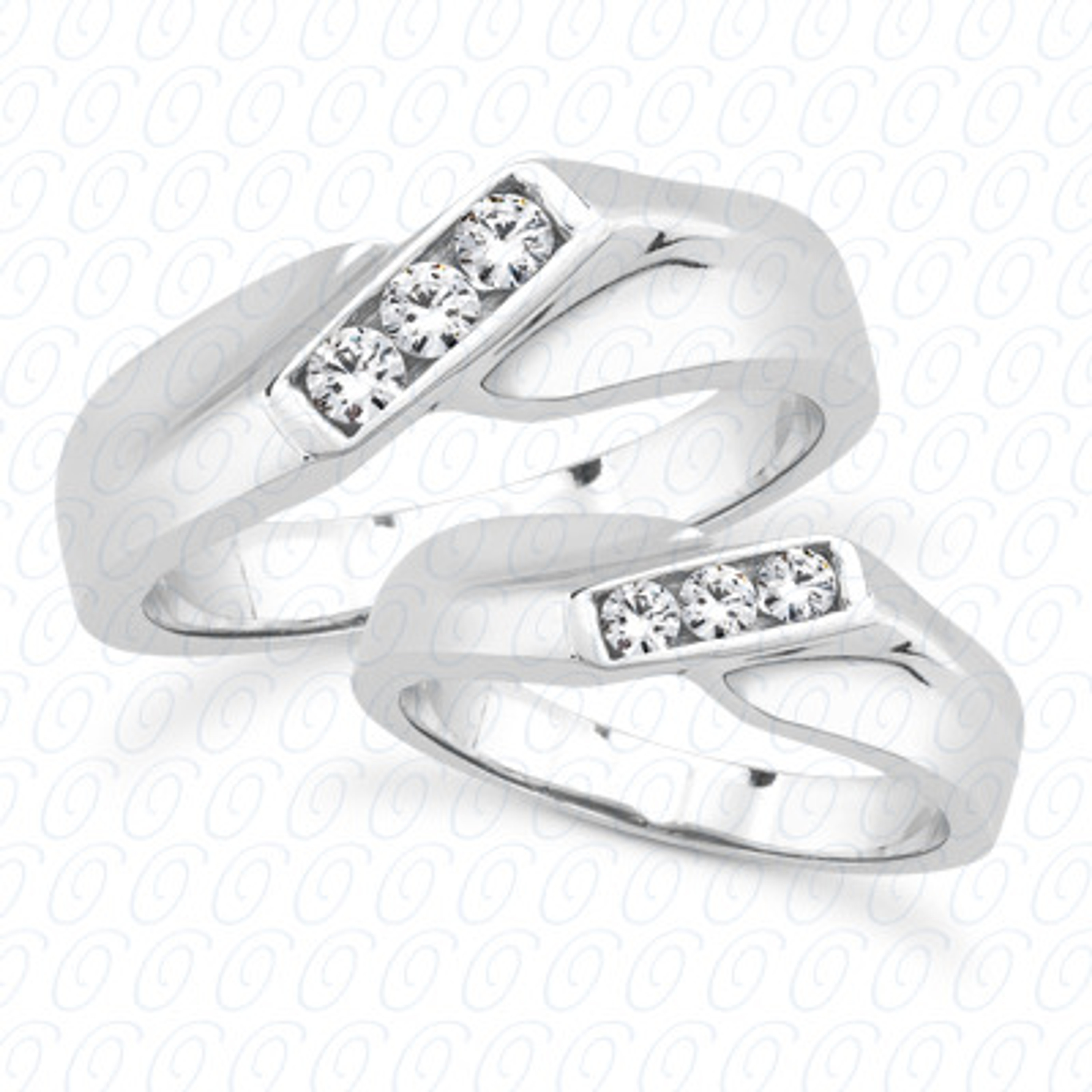 14k White Gold His And Hers Diamond Wedding Set 1/2  Ctw 14k White Gold His And Hers Diamond Wedding Set 1/2  Ctw