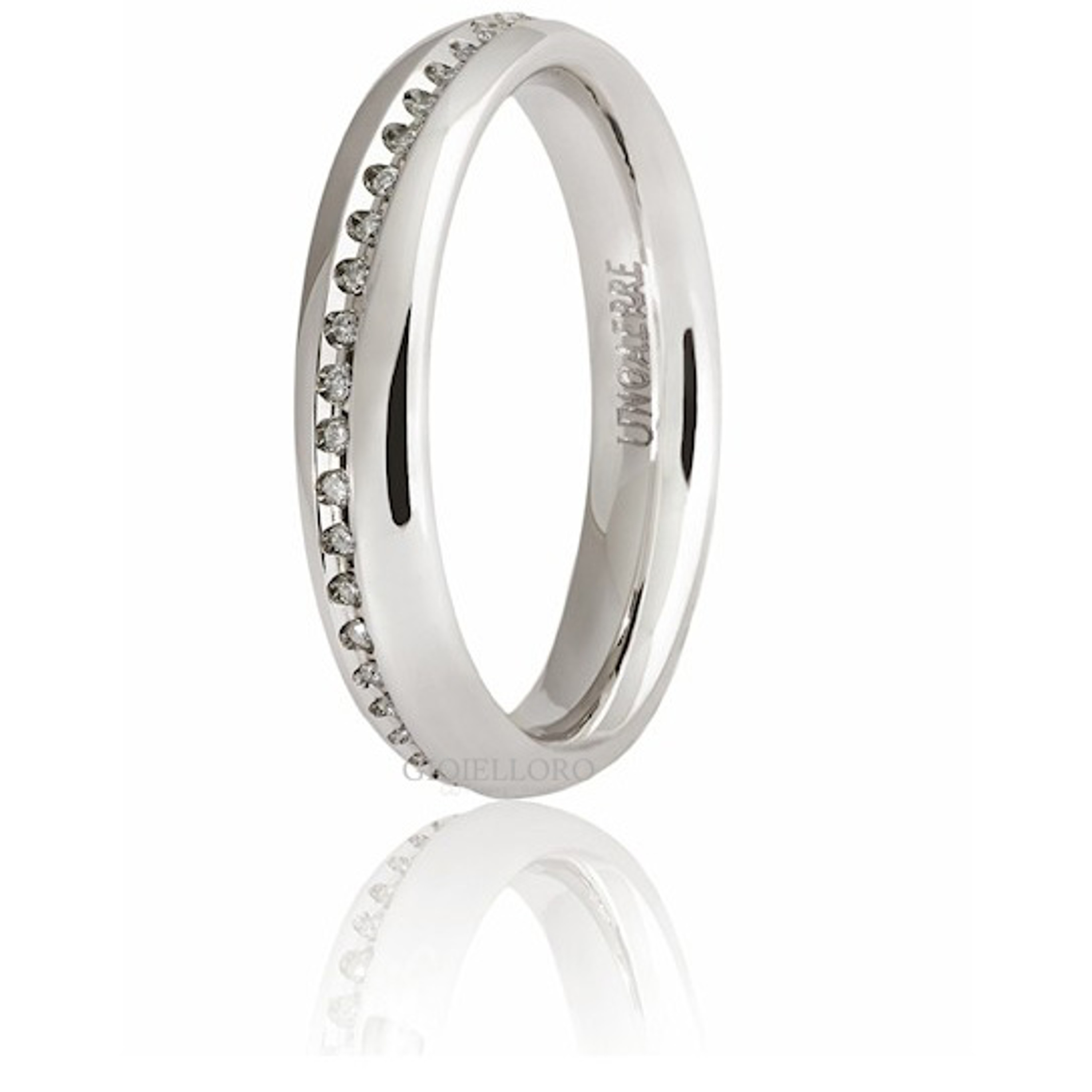 18kt White Gold Unoaerre Diamond Eternity Band .15ct