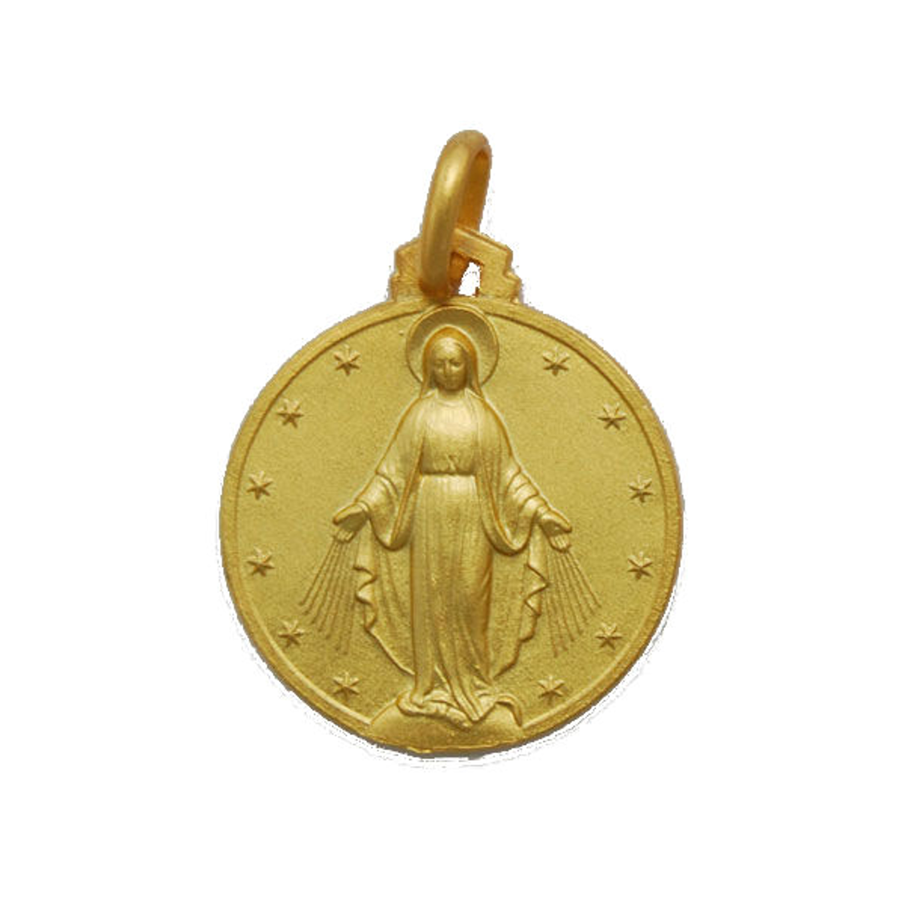 14kt Yellow Gold 16.0 mm Round Miraculous Medal 14kt Yellow Gold 16.0 mm Round Miraculous Medal