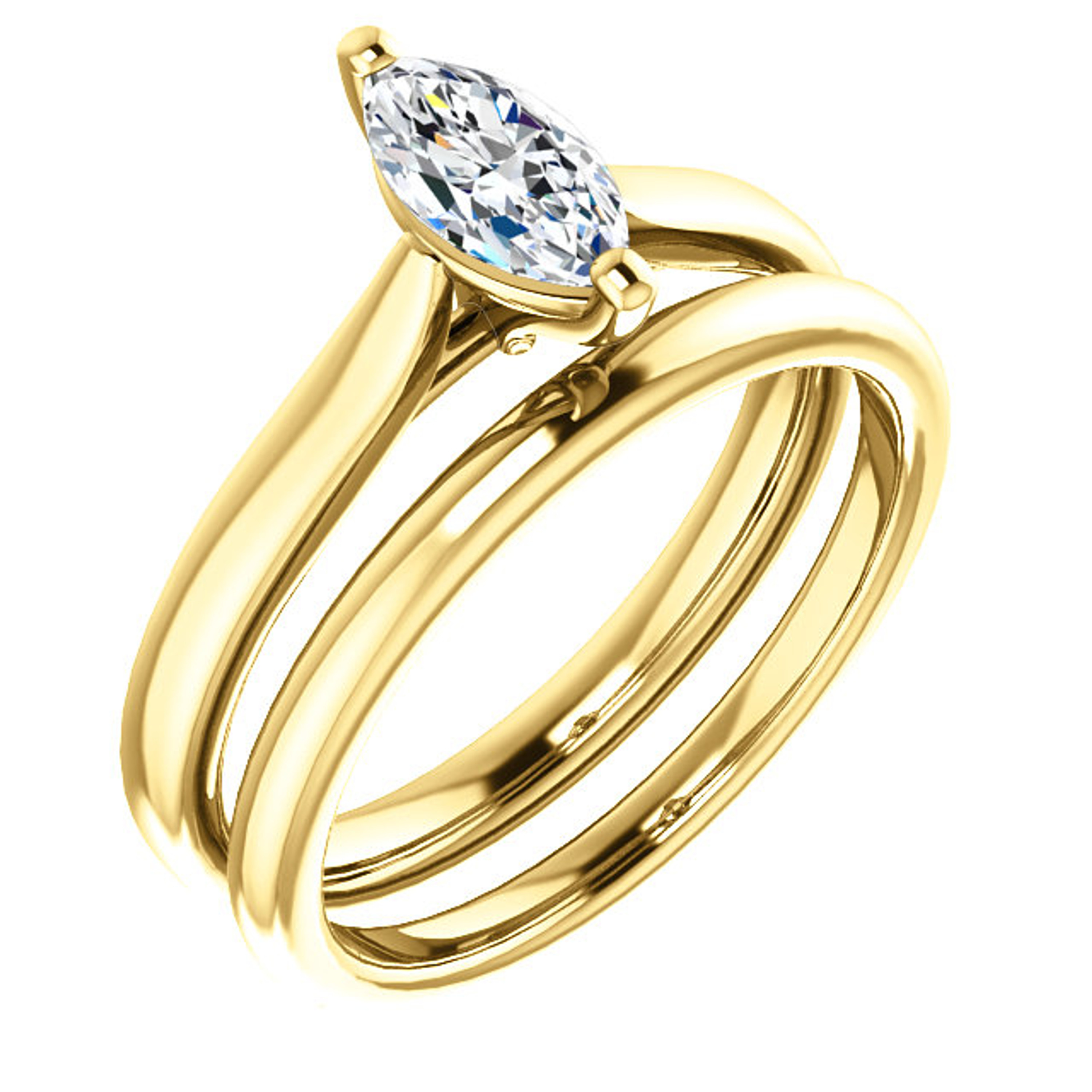 14k Yellow gold 1.05 Carat Marquis Diamond Wedding Set VS2 H COLOR 14k Yellow gold 1.05 Carat Marquis Diamond Wedding Set VS2 H COLOR