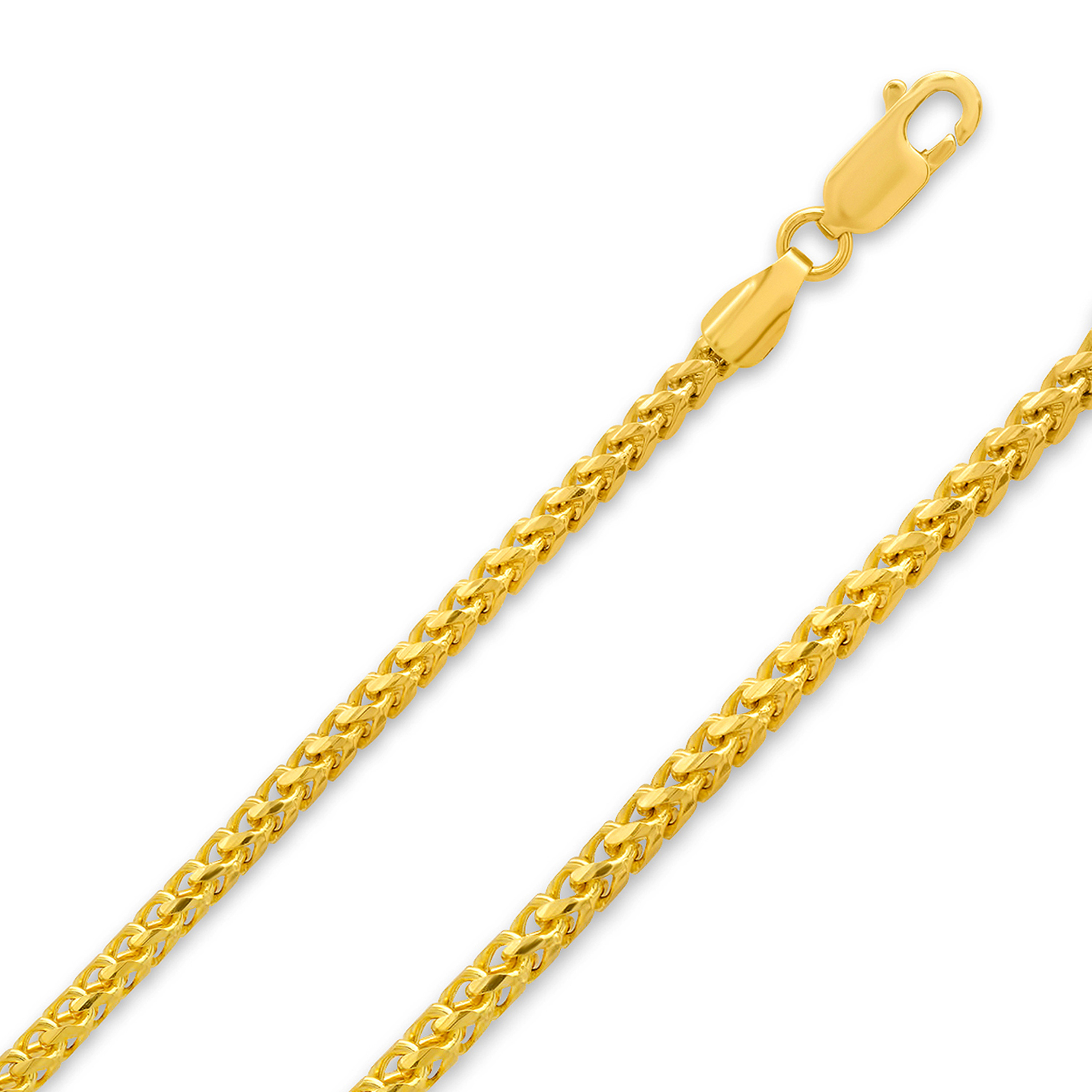 18K Yellow Gold 5.0mm Diamond Cut Franco Chain 30 Inches 18K Yellow Gold 5.0mm Diamond Cut Franco Chain 30 Inches