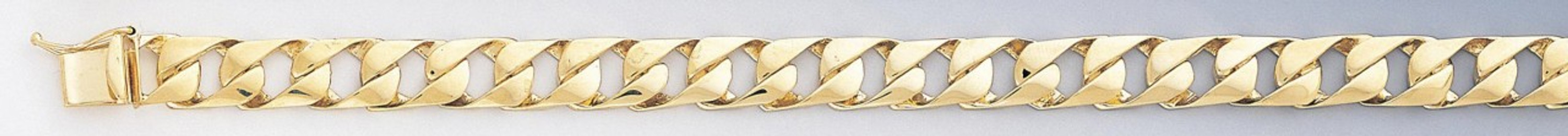 14k Gold 9mm High Polish Link Bracelet 8.5 Inches 14k Gold 9mm High Polish Link Bracelet 8.5 Inches