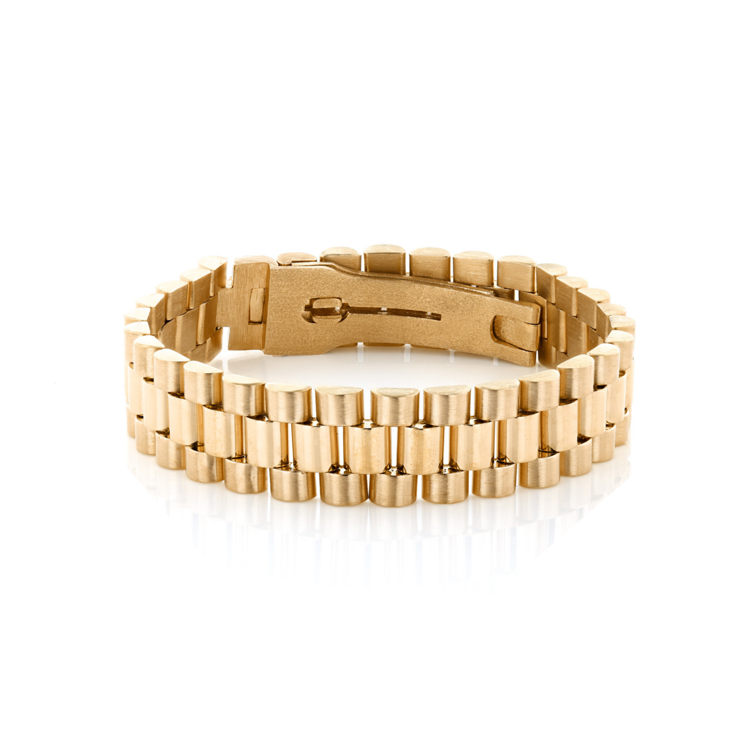 14k Gold Gent's President Jubilee Bracelet 16MM Wide 8 Inches 14k Gold Gent's President Jubilee Bracelet 16MM Wide 8 Inches