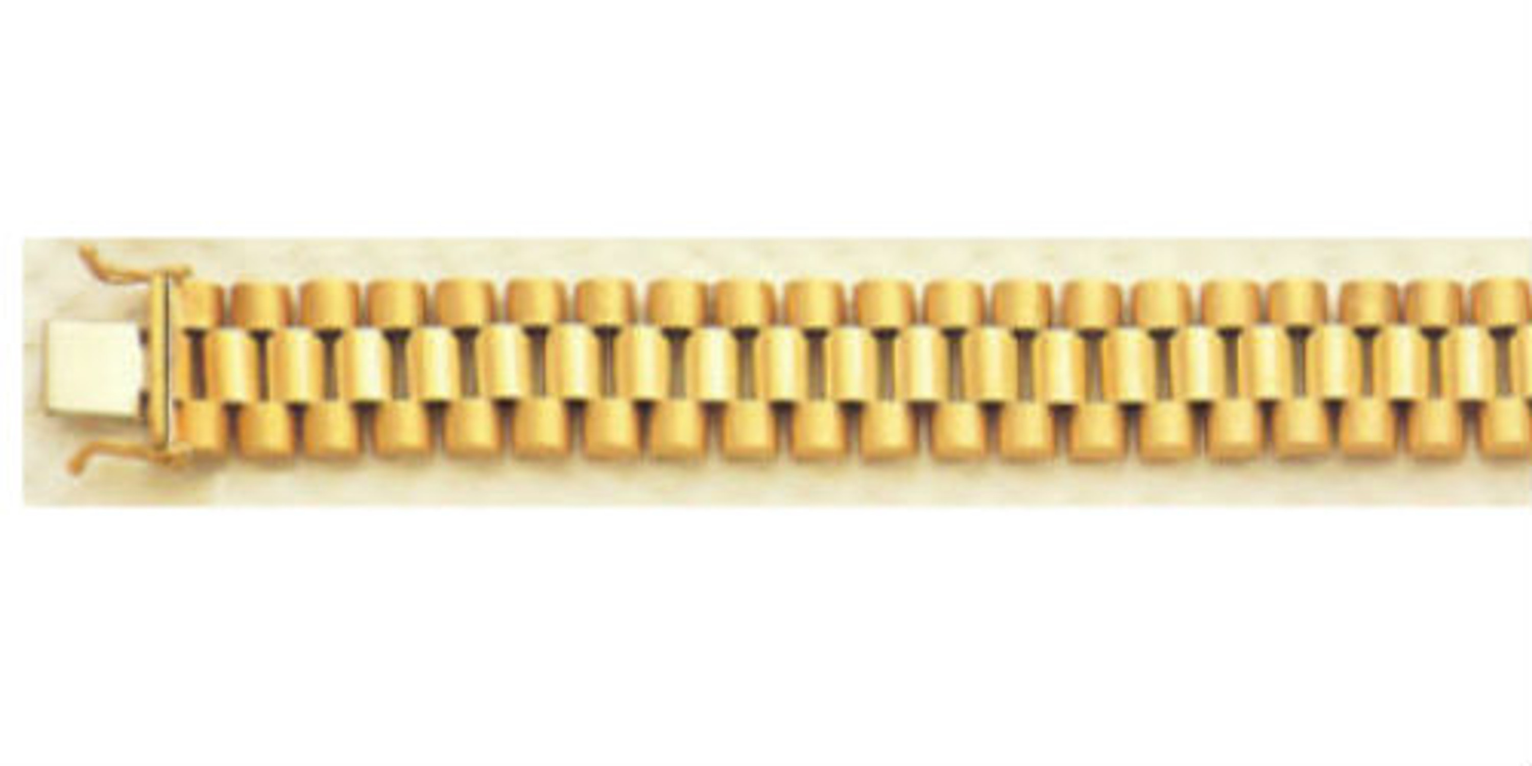 14k Gold Gent's President Jubilee Bracelet 18 Mm Wide. Standard 14k Gold Gent's President Jubilee Bracelet 18 Mm Wide. Standard