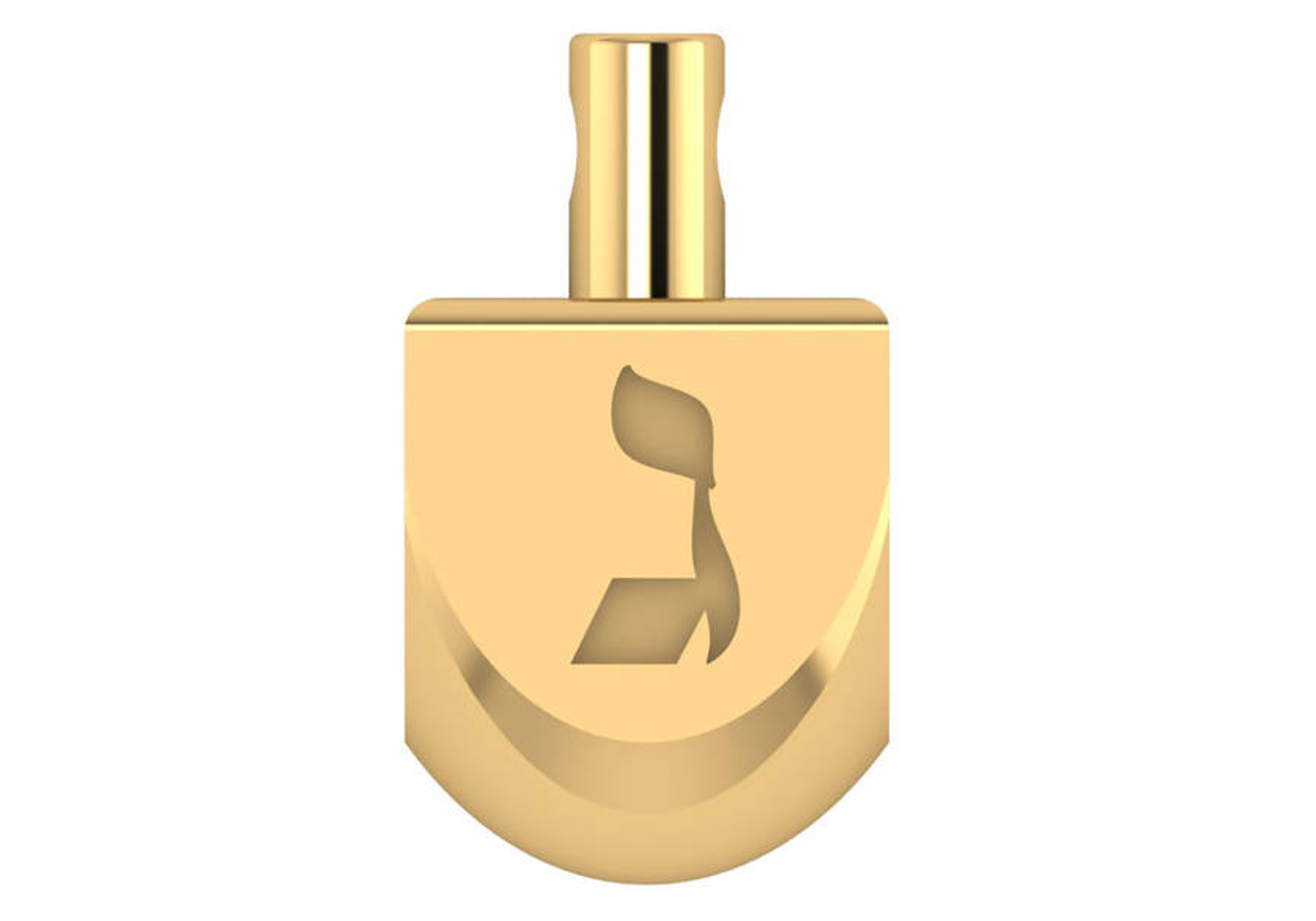 14k Yellow Gold Jewish Dreidel Pendant 14.0mm x 27.00 14k Yellow Gold Jewish Dreidel Pendant 14.0mm x 27.00