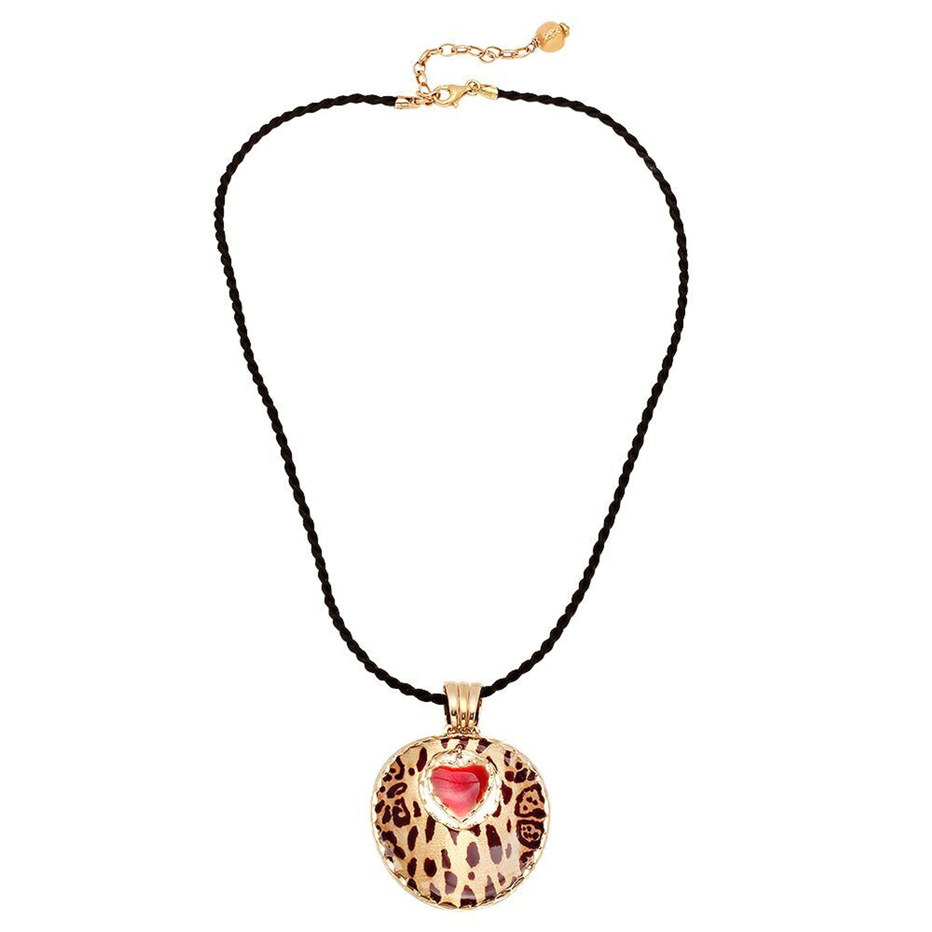 14k Yellow Gold Heart Drop Adjustable Genero Italian Necklace 35.0MM 14k Yellow Gold Heart Drop Adjustable Genero Italian Necklace 35.0MM