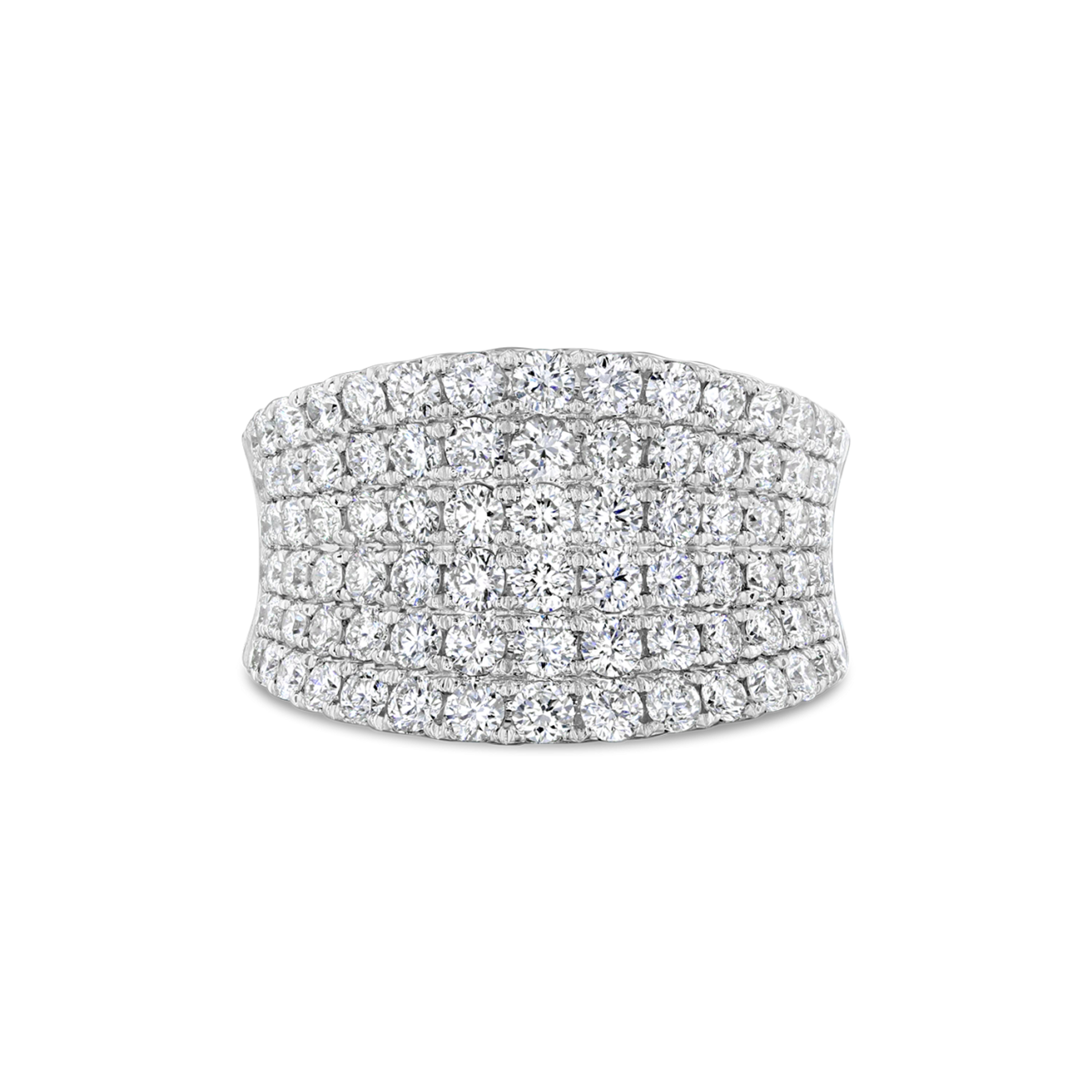14k White Gold Diamond Cigar Band 2.0 Ctw. 14k White Gold Diamond Cigar Band 2.0 Ctw.