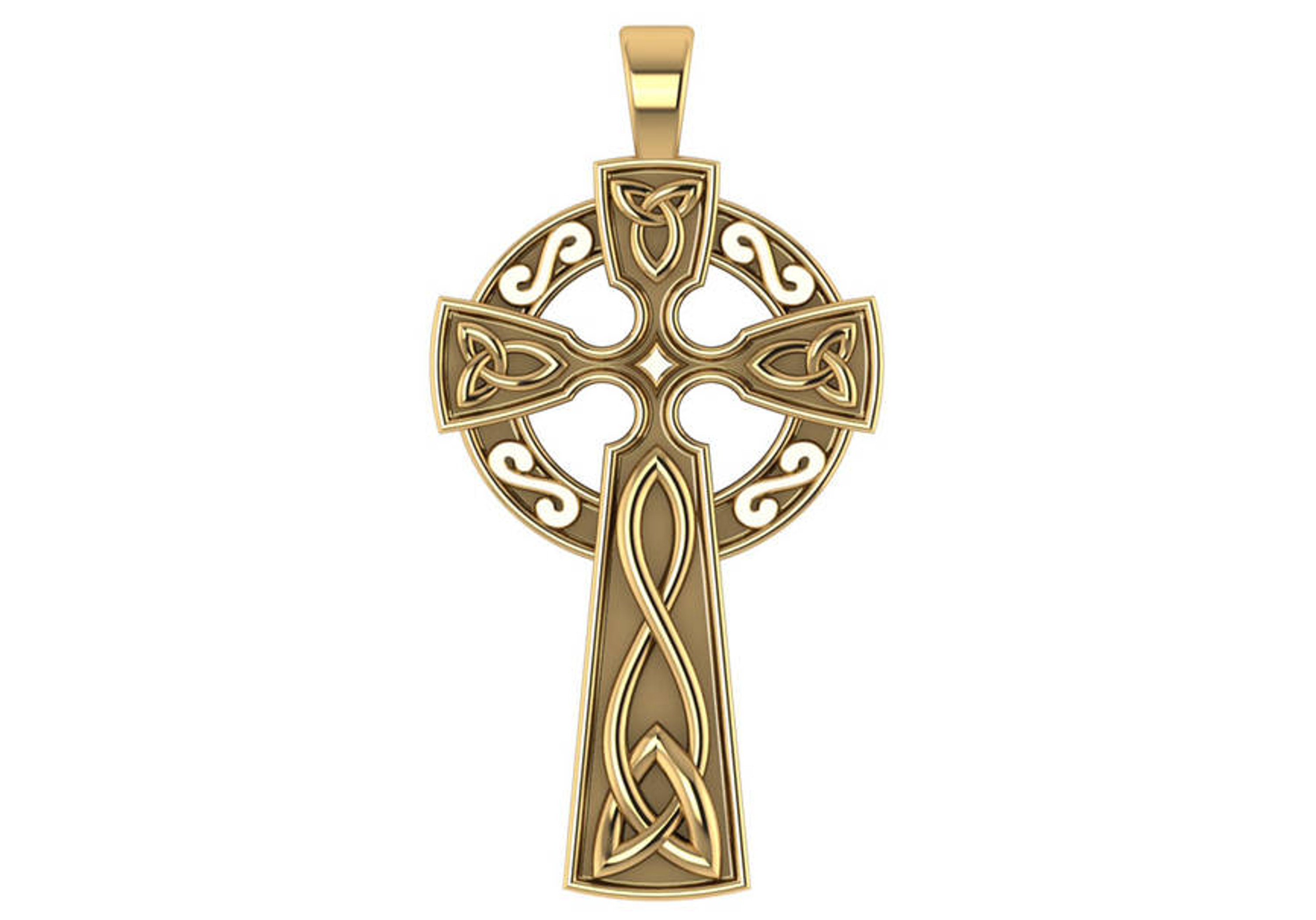 14K Gold Celtic Cross Medal Pendant 30.0mm x 14.00mm 14K Gold Celtic Cross Medal Pendant 30.0mm x 14.00mm