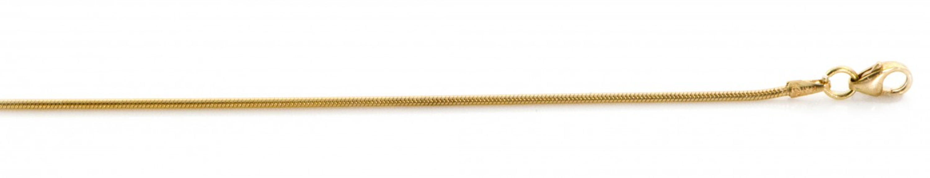 10K Yellow Gold 1.2mm Snake Chain 24 Inches 10K Yellow Gold 1.2mm Snake Chain 24 Inches