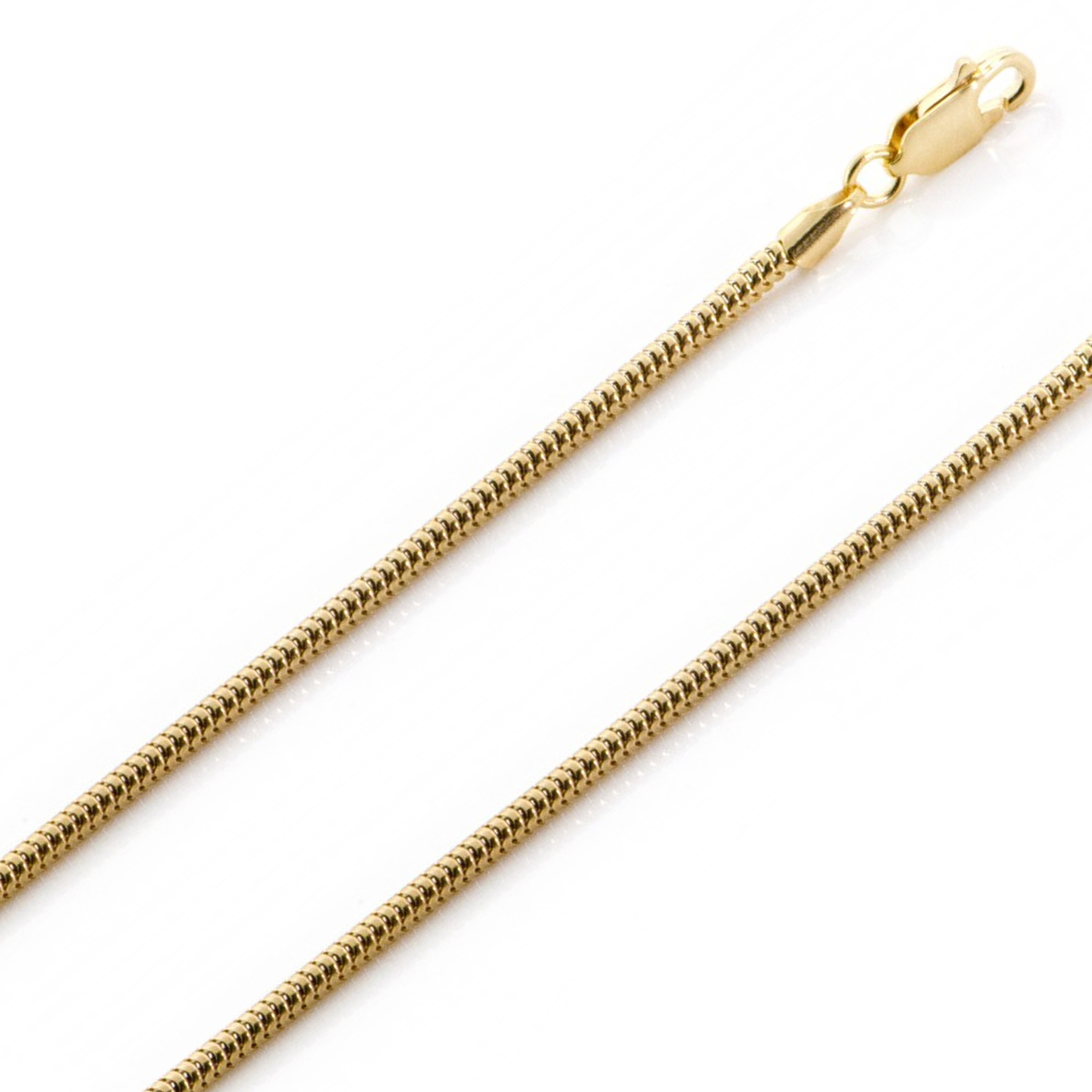 10K Yellow Gold 2.5mm Snake Chain 28 Inches 10K Yellow Gold 2.5mm Snake Chain 28 Inches